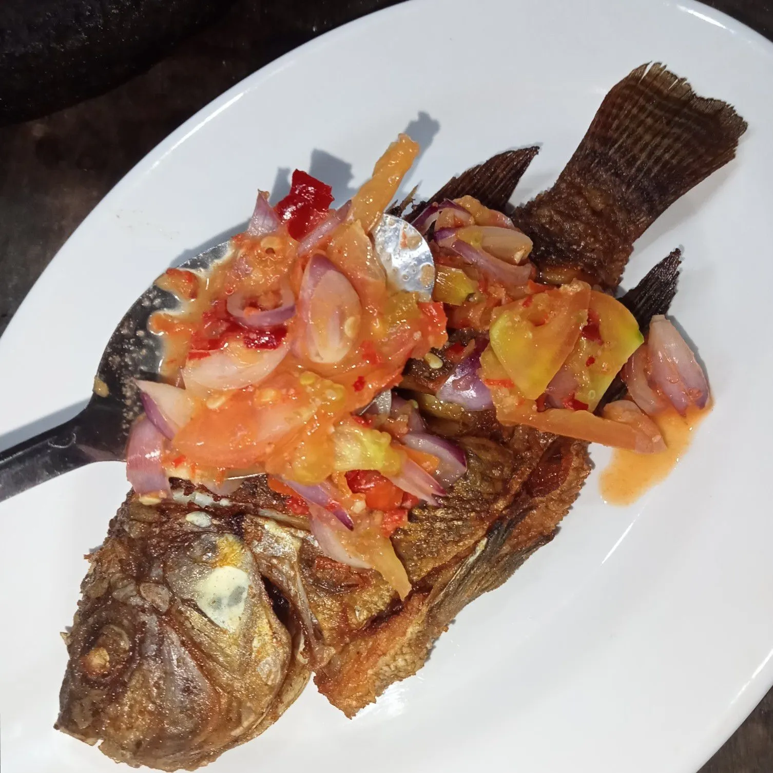 Step 7 Ikan Nila Goreng Sambal Banjur