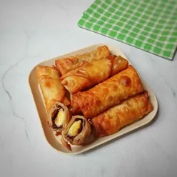 Pisang Cokelat Keju Kulit Pangsit