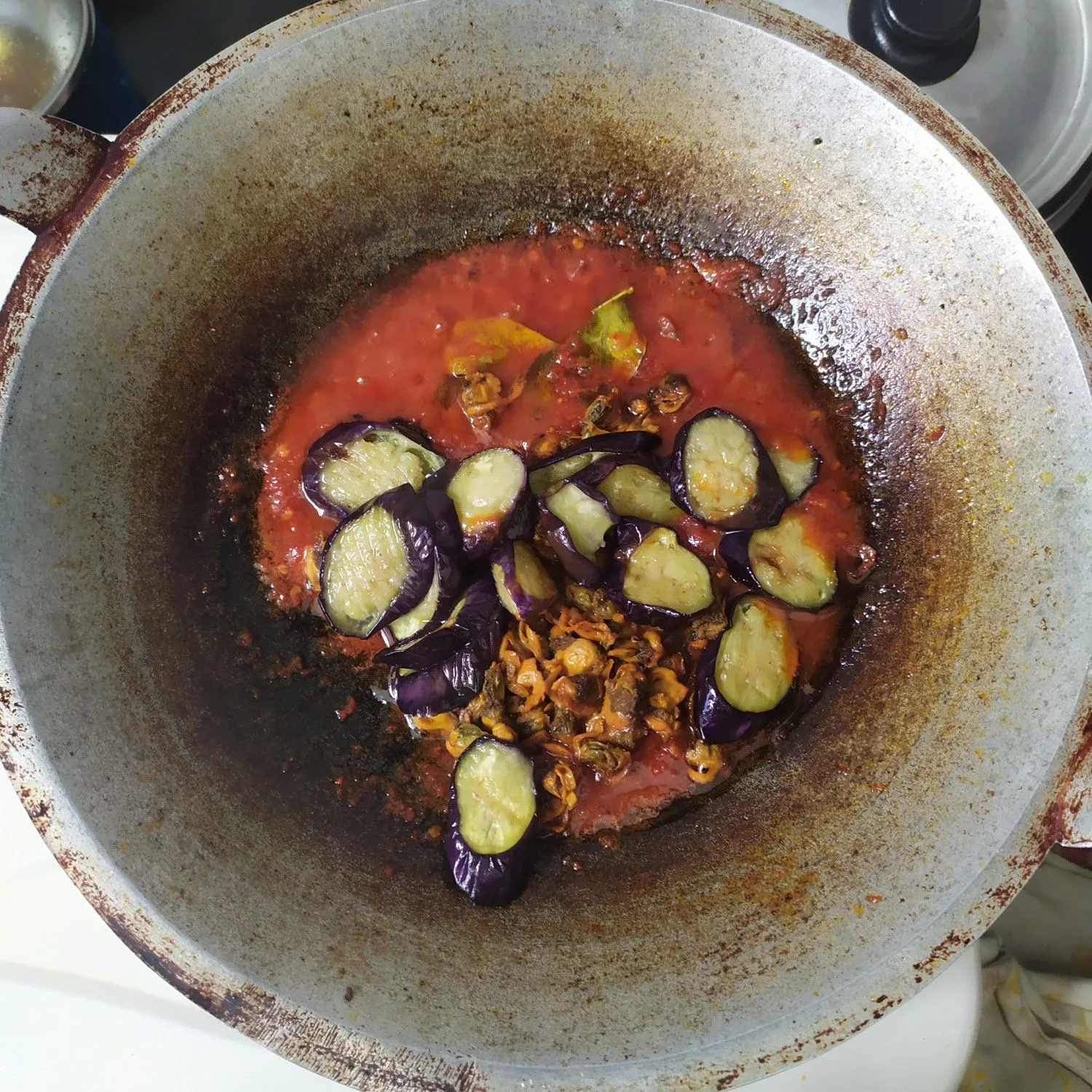Step 5 Sambal Terong dan Kerang Dara