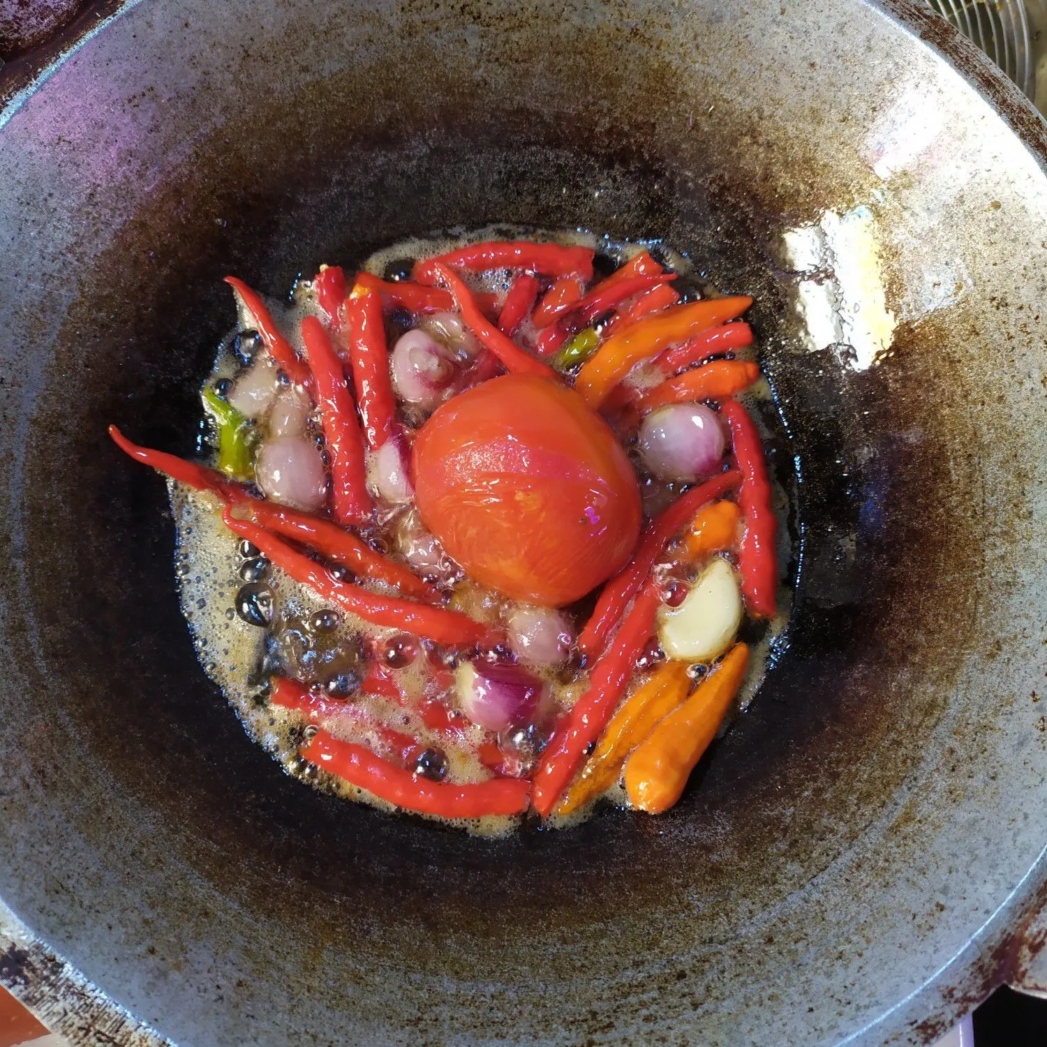 Step 4 Kakap Goreng Bumbu dan Sambal Terasi