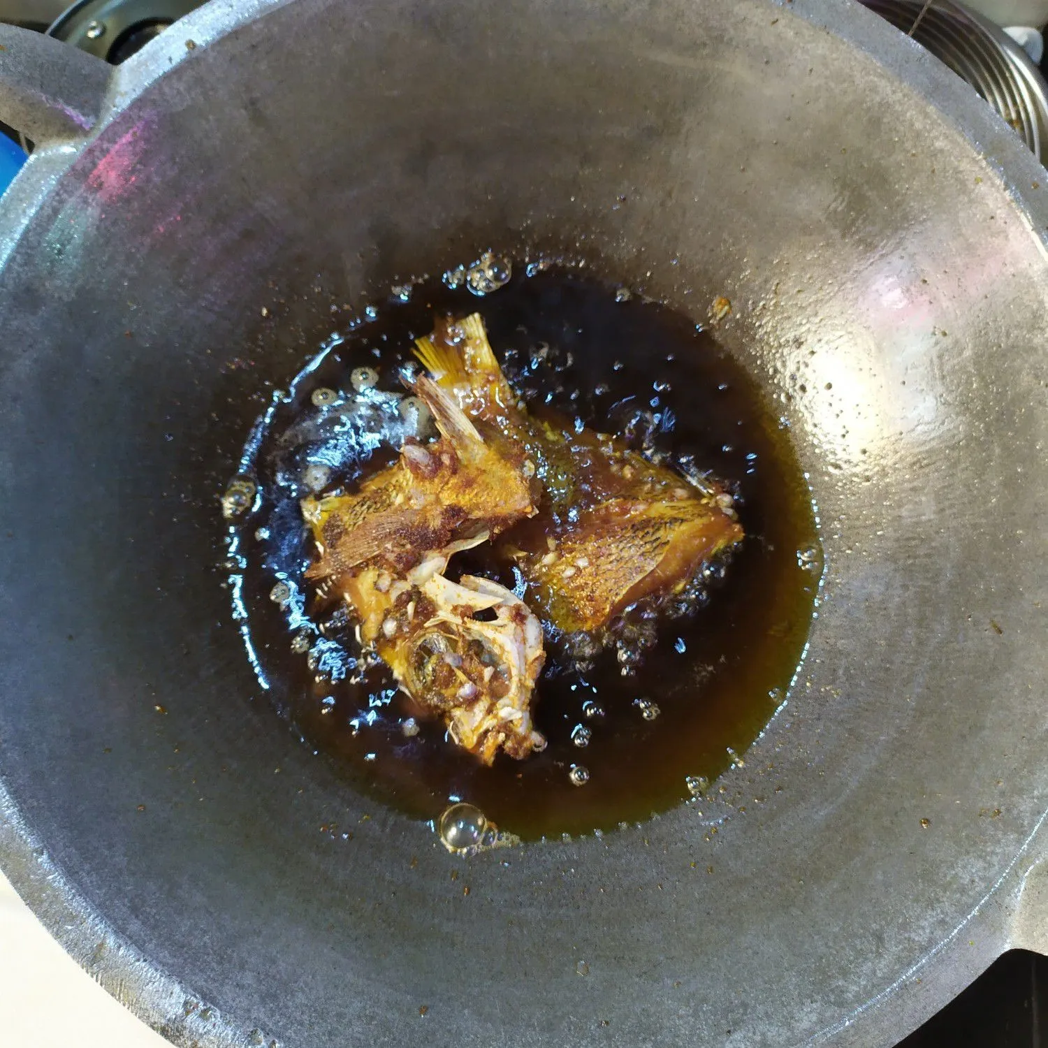 Step 3 Kakap Goreng Bumbu dan Sambal Terasi
