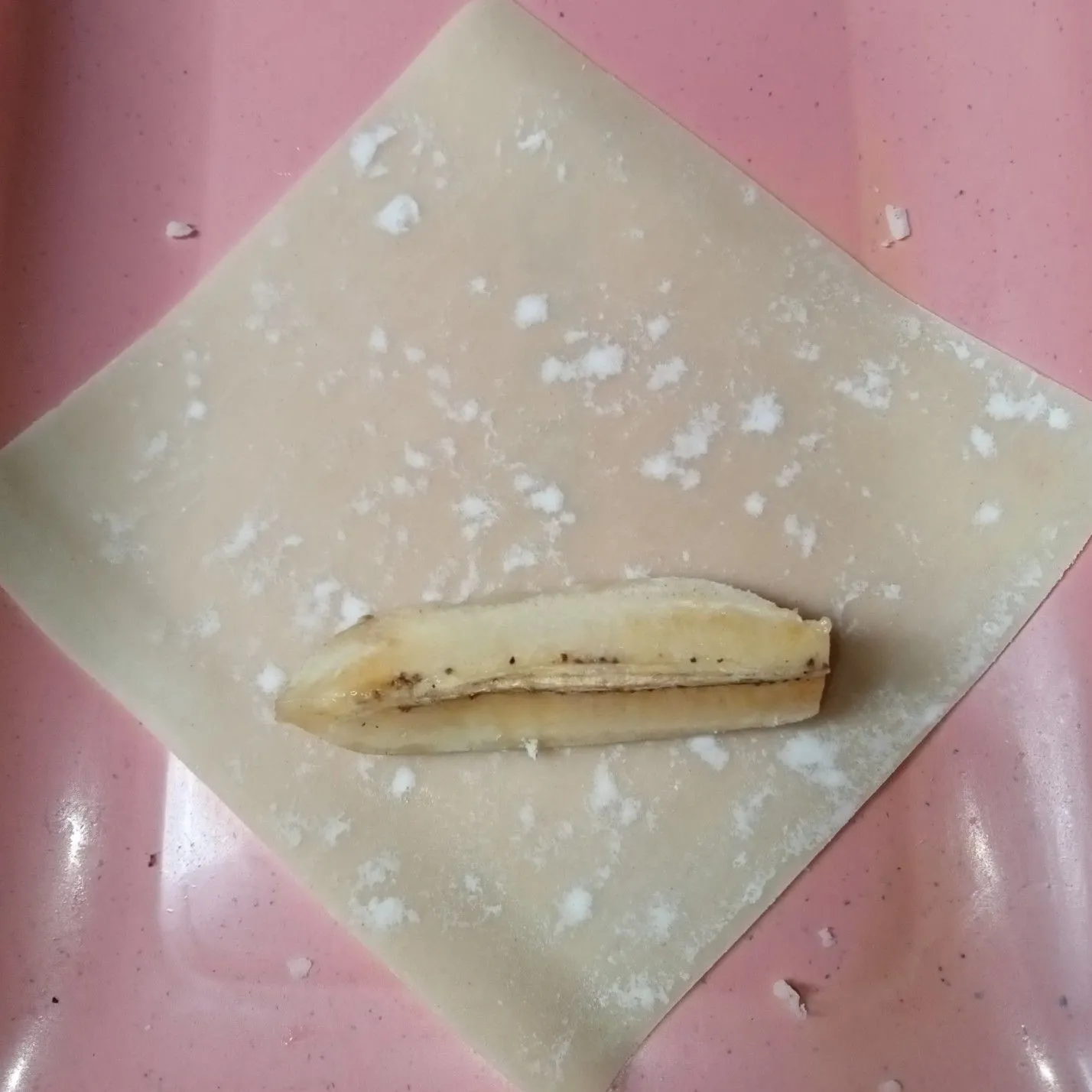Step 2 Pisang Cokelat Keju Kulit Pangsit