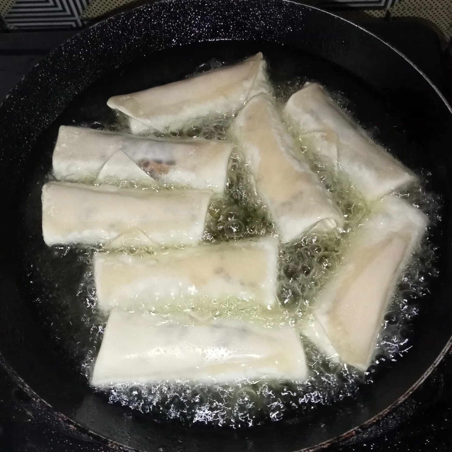 Step 4 Pisang Cokelat Keju Kulit Pangsit