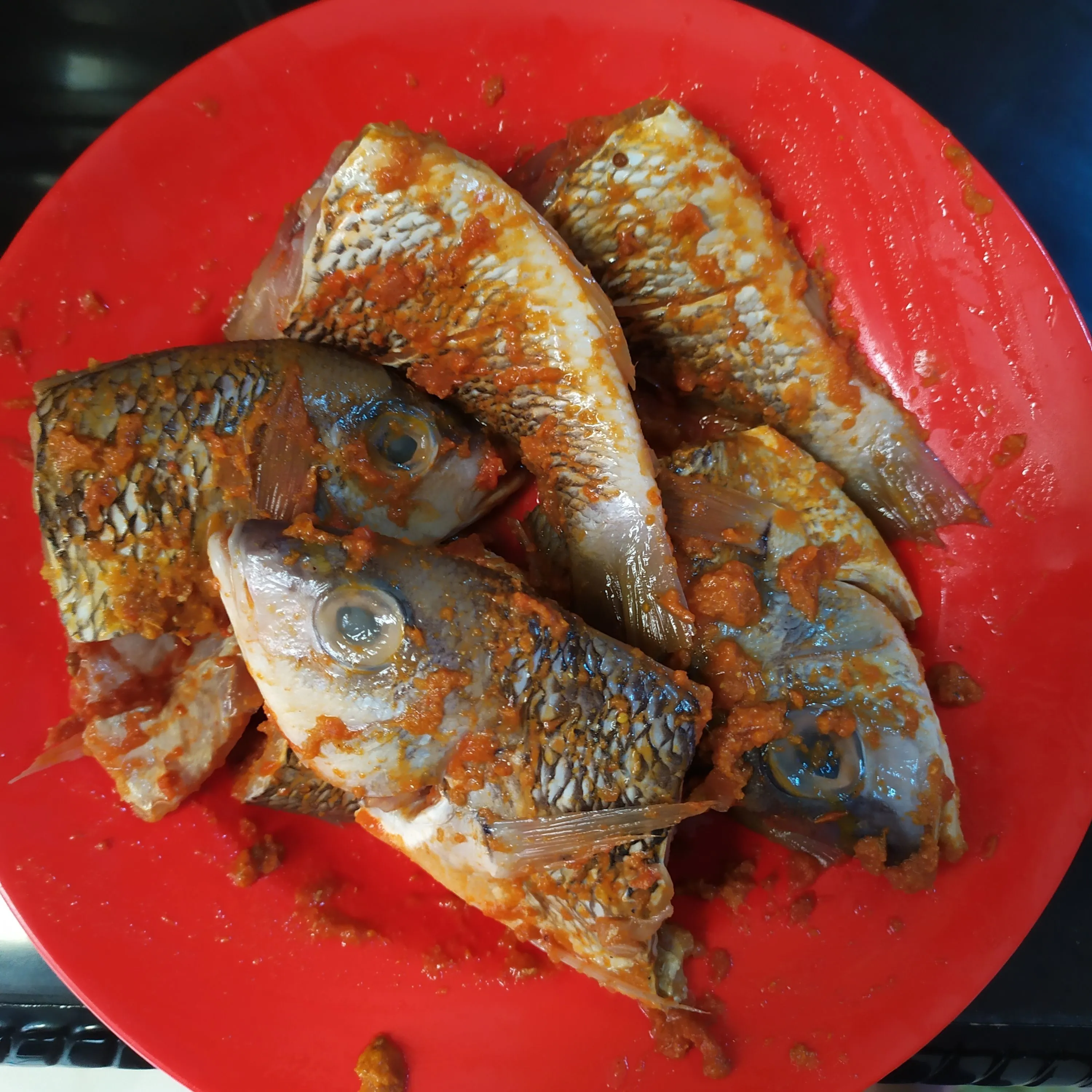 Step 2 Kakap Goreng Bumbu dan Sambal Terasi