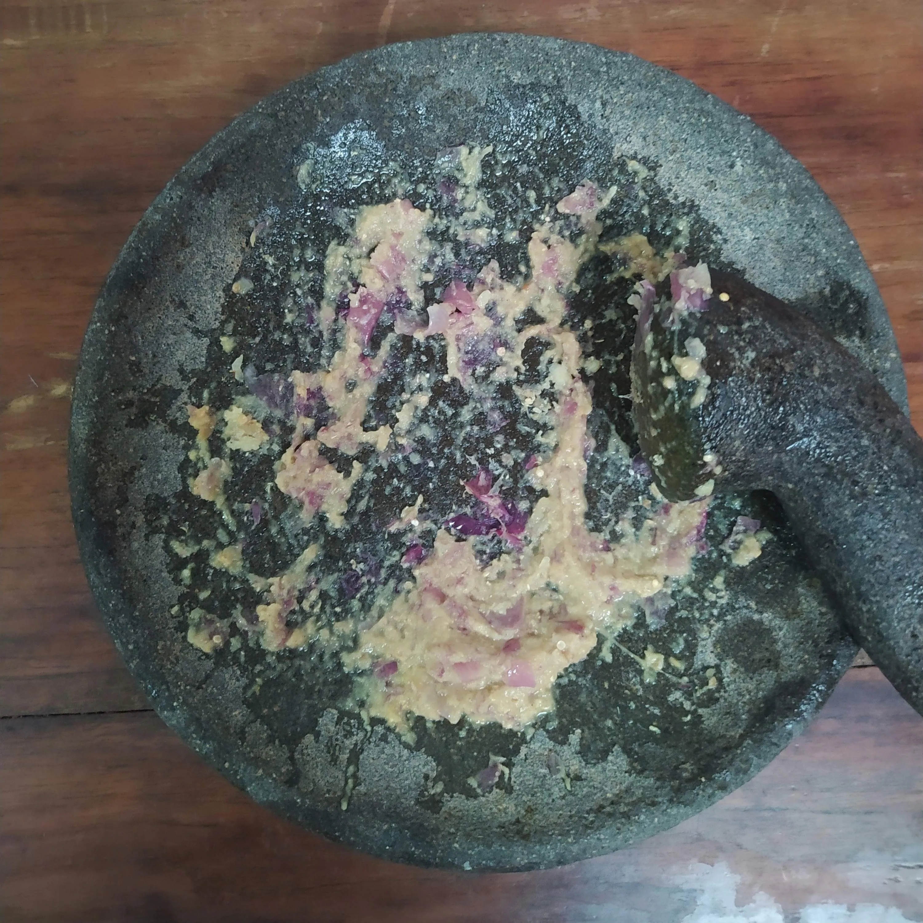 Step 1 Dadar Jagung Bumbu Kencur