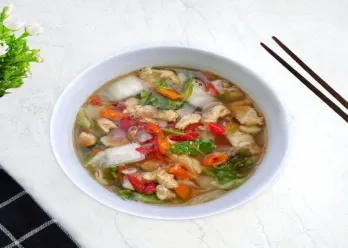 Tumis Sawi Putih Telur
