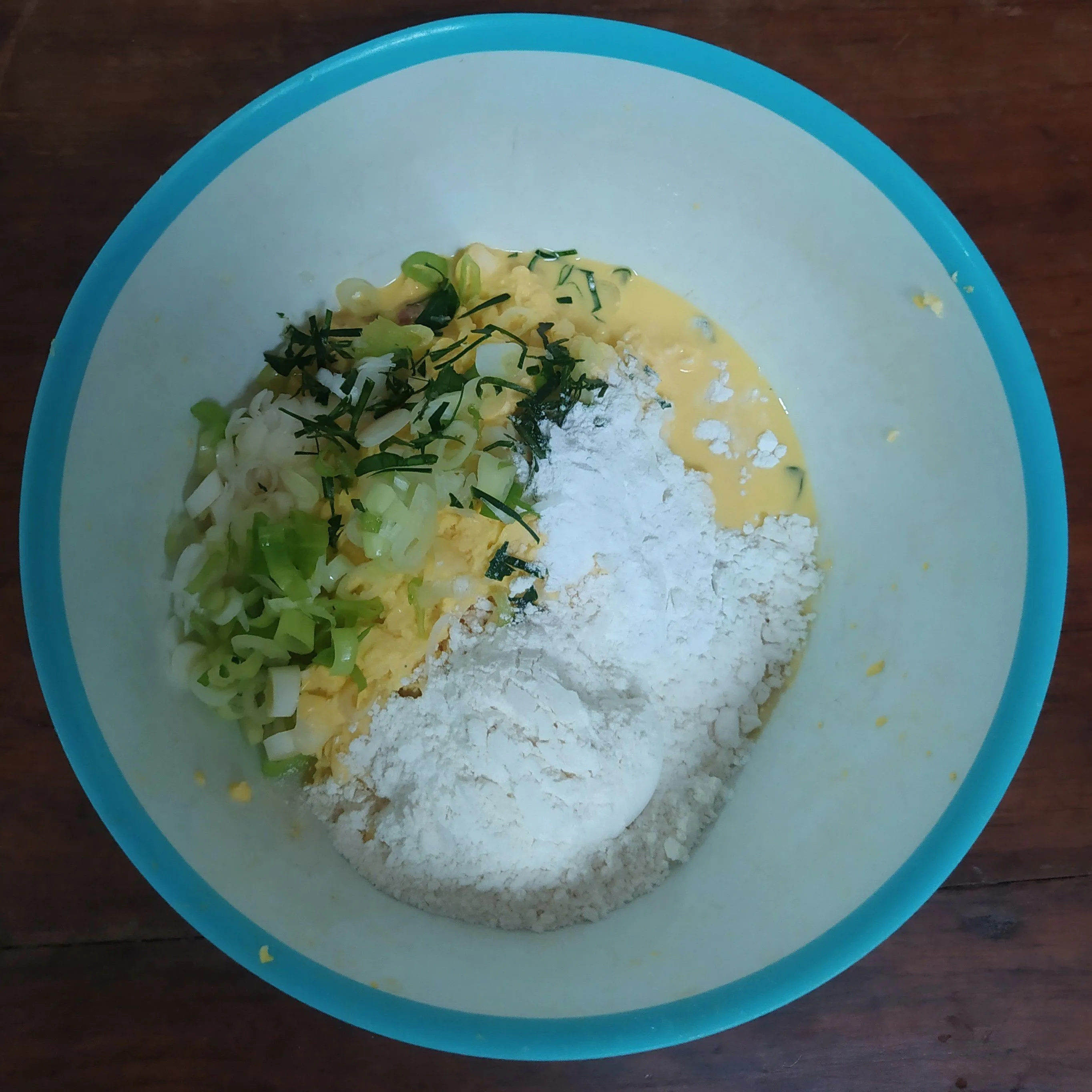 Step 3 Dadar Jagung Bumbu Kencur
