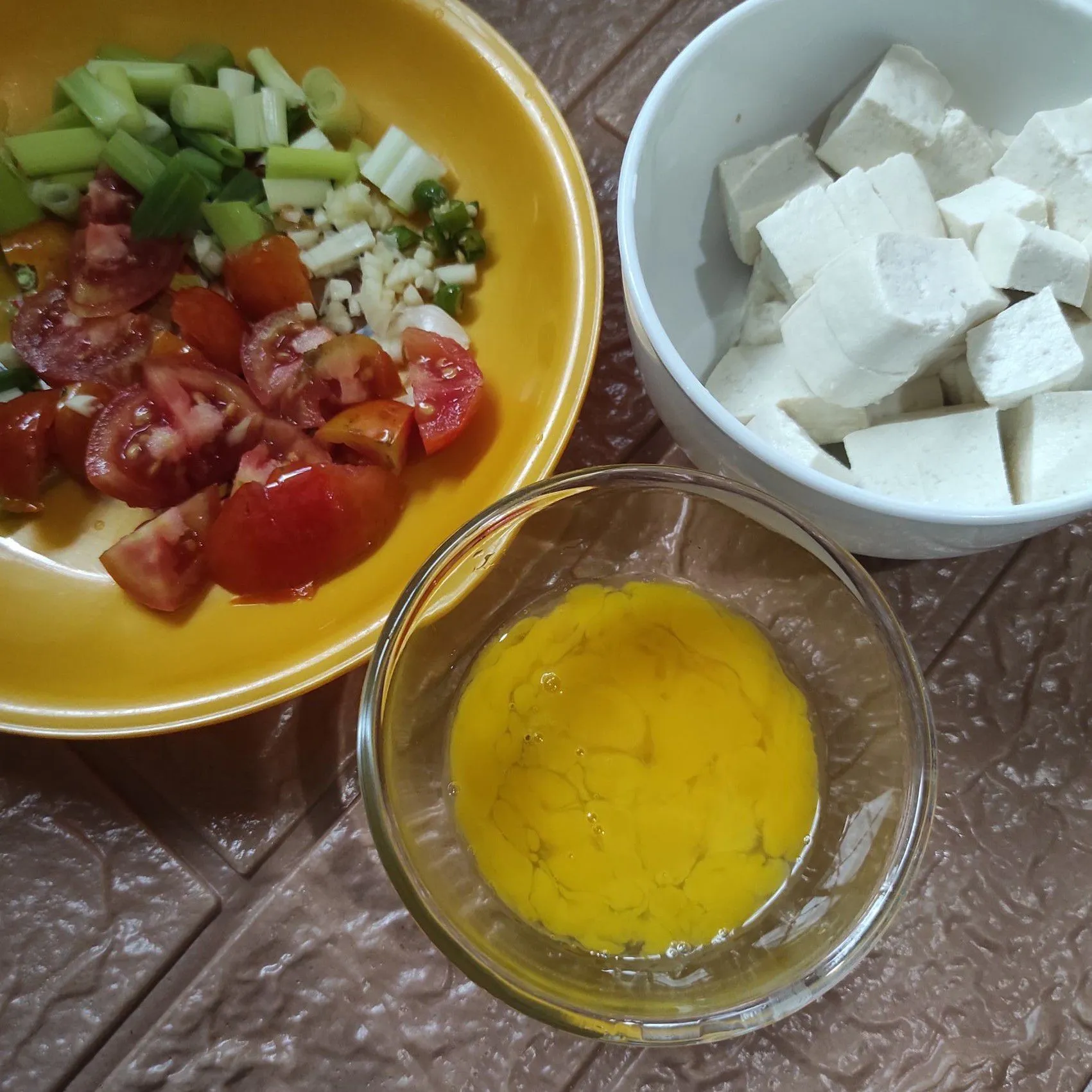 Step 1 Sup Tahu Telur