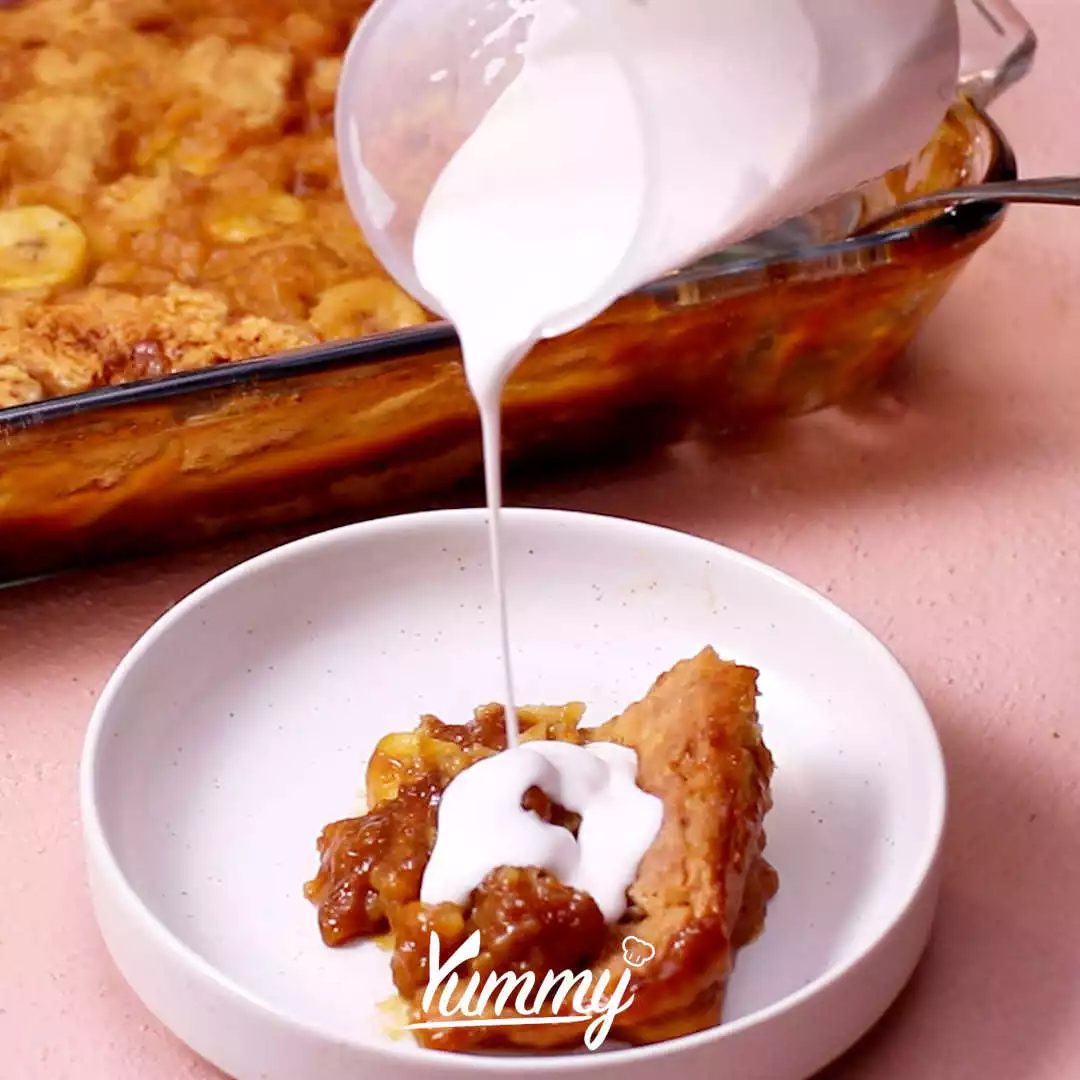 Step 5 Gula Melaka Banana Pudding