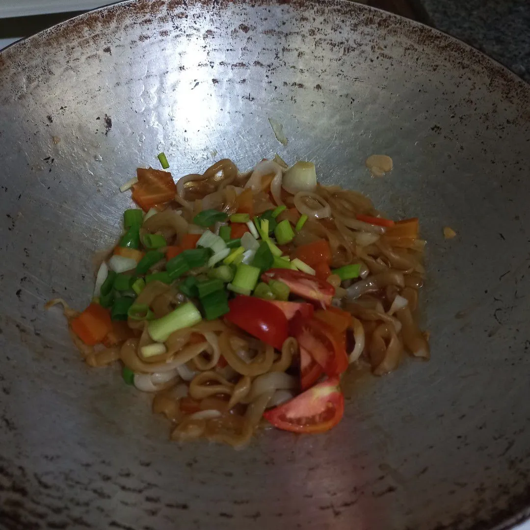 Step 6 Fettuccine Shirataki Saus Bulgogi