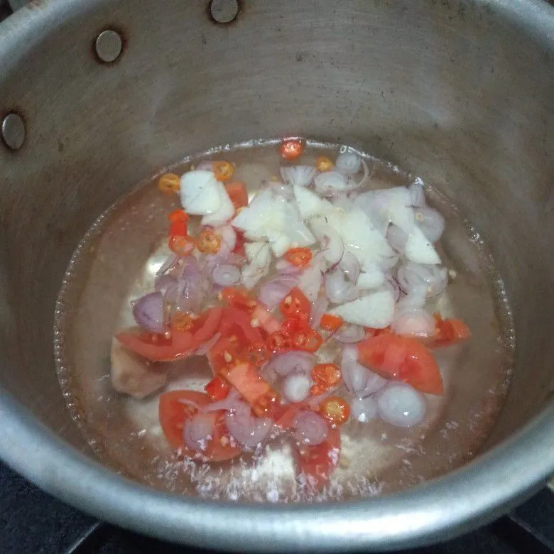 Step 2 Sawi Hijau Tahu Pedas