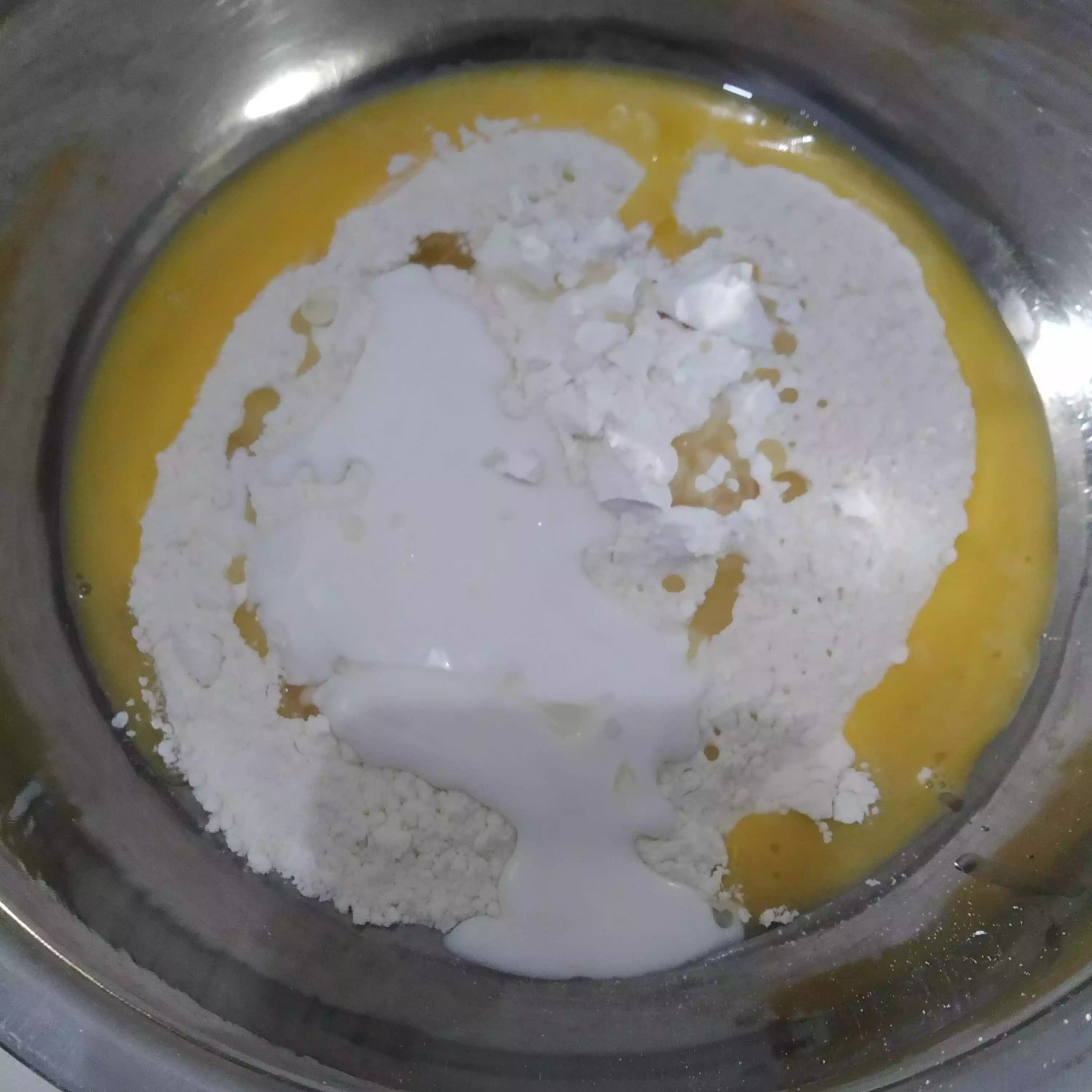 Step 1 Dadar Gulung Mawar