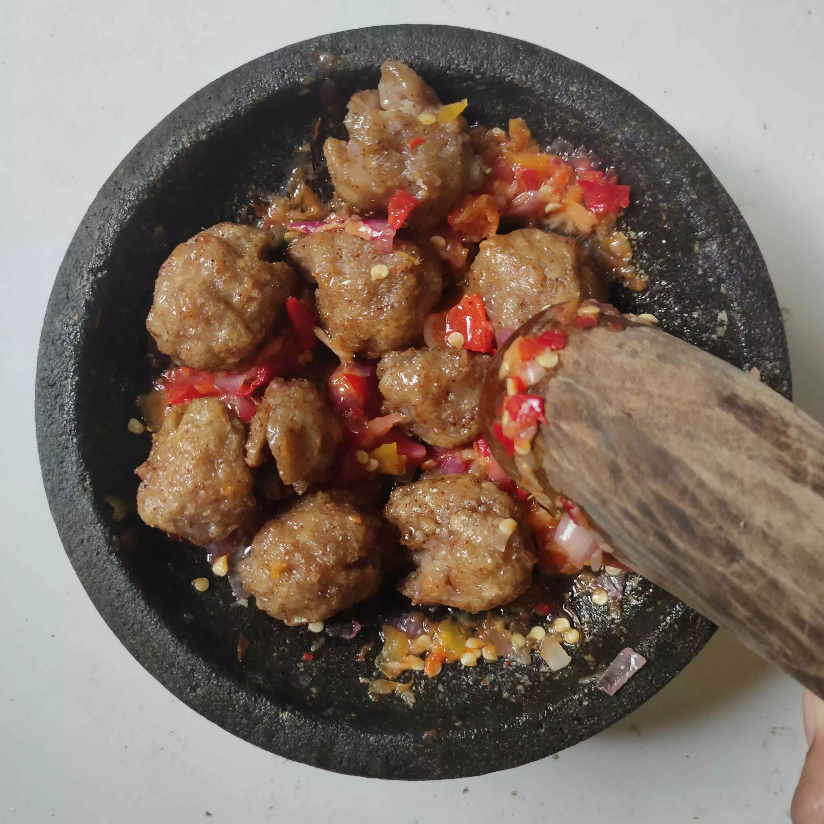 Step 5 Bakso Penyet