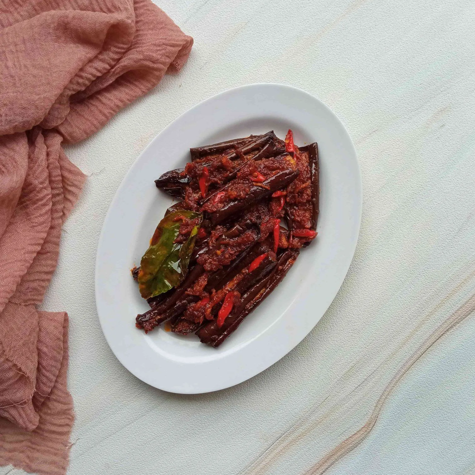 Oseng Terong Pedas Teri Medan