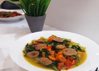 Tumis Sawi Bakso