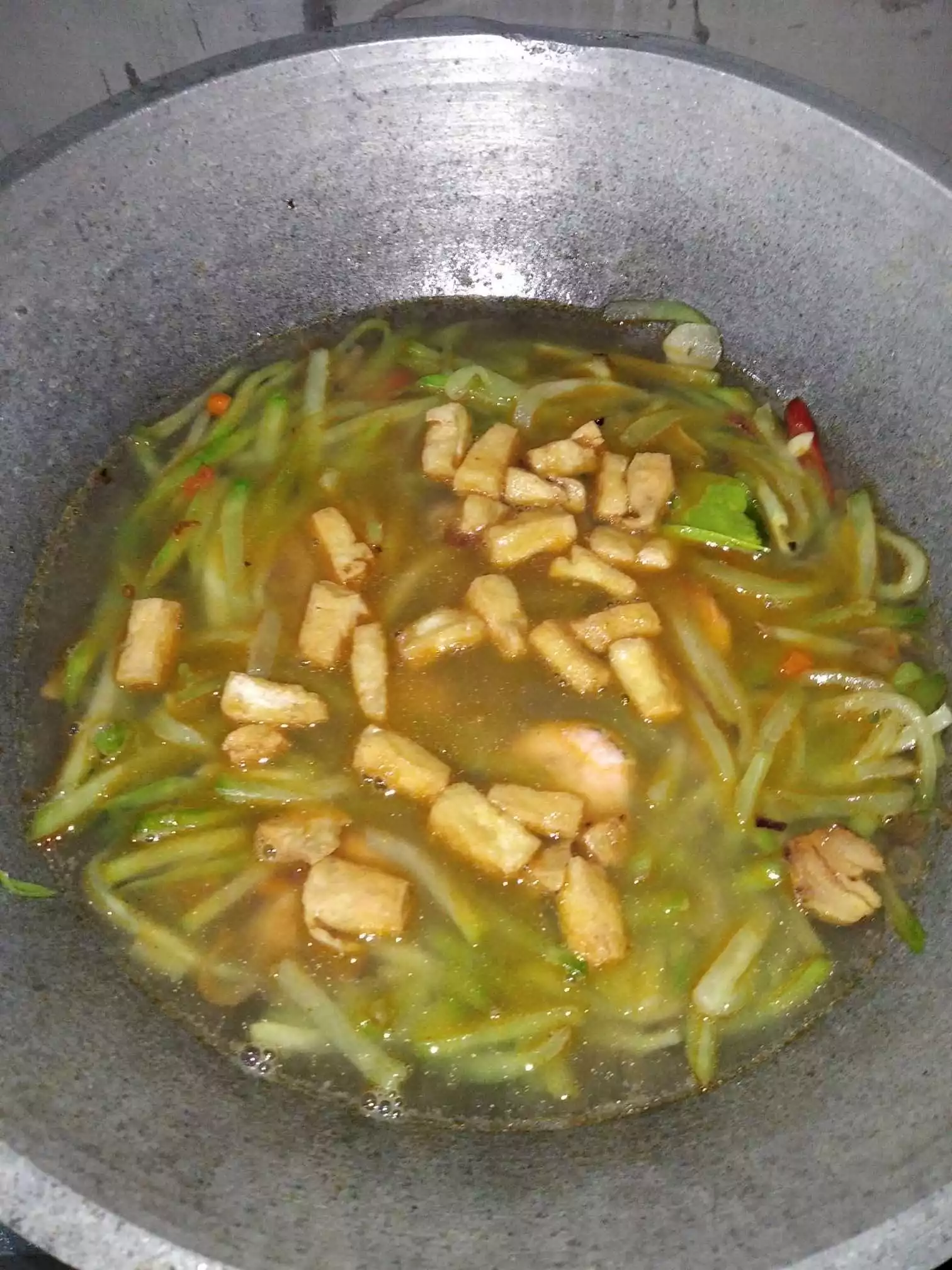 Step 5 Lodeh Labu Siam Bumbu Iris