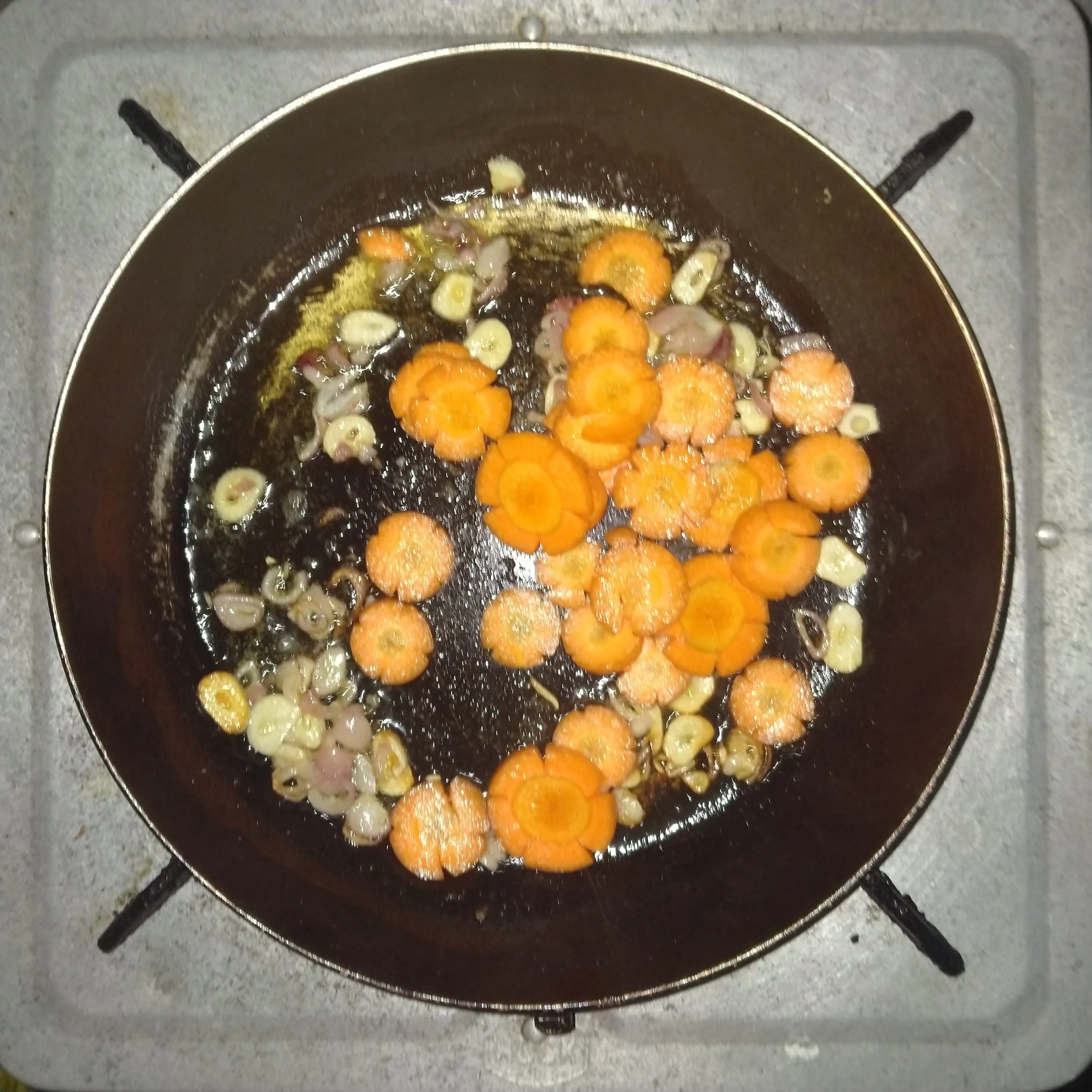 Step 3 Cah Sawi Putih Wortel Bakso Saus Tiram