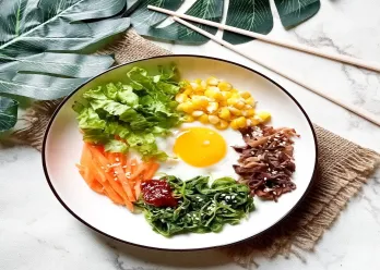 Bibimbap (Nasi Campur Korea) #KoreanFood