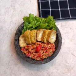 Tahu Goreng Sambal Pencit