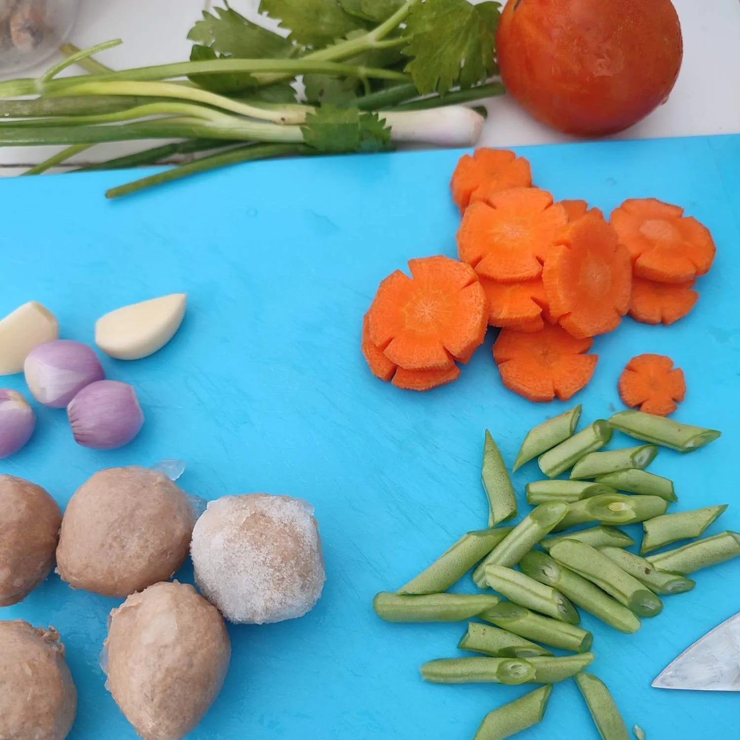 Step 1 Sup Bakso Wortel Buncis Segar