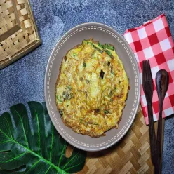 Telur Dadar Jamur Enoki