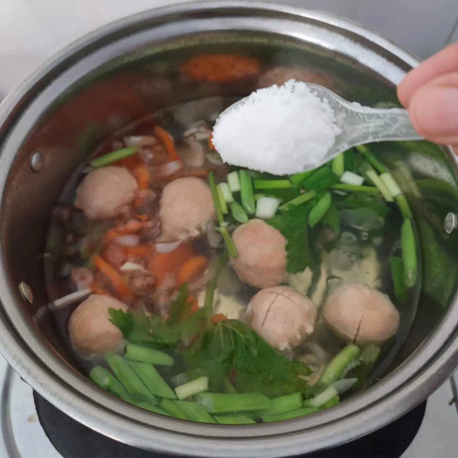 Step 5 Sup Bakso Wortel Buncis Segar