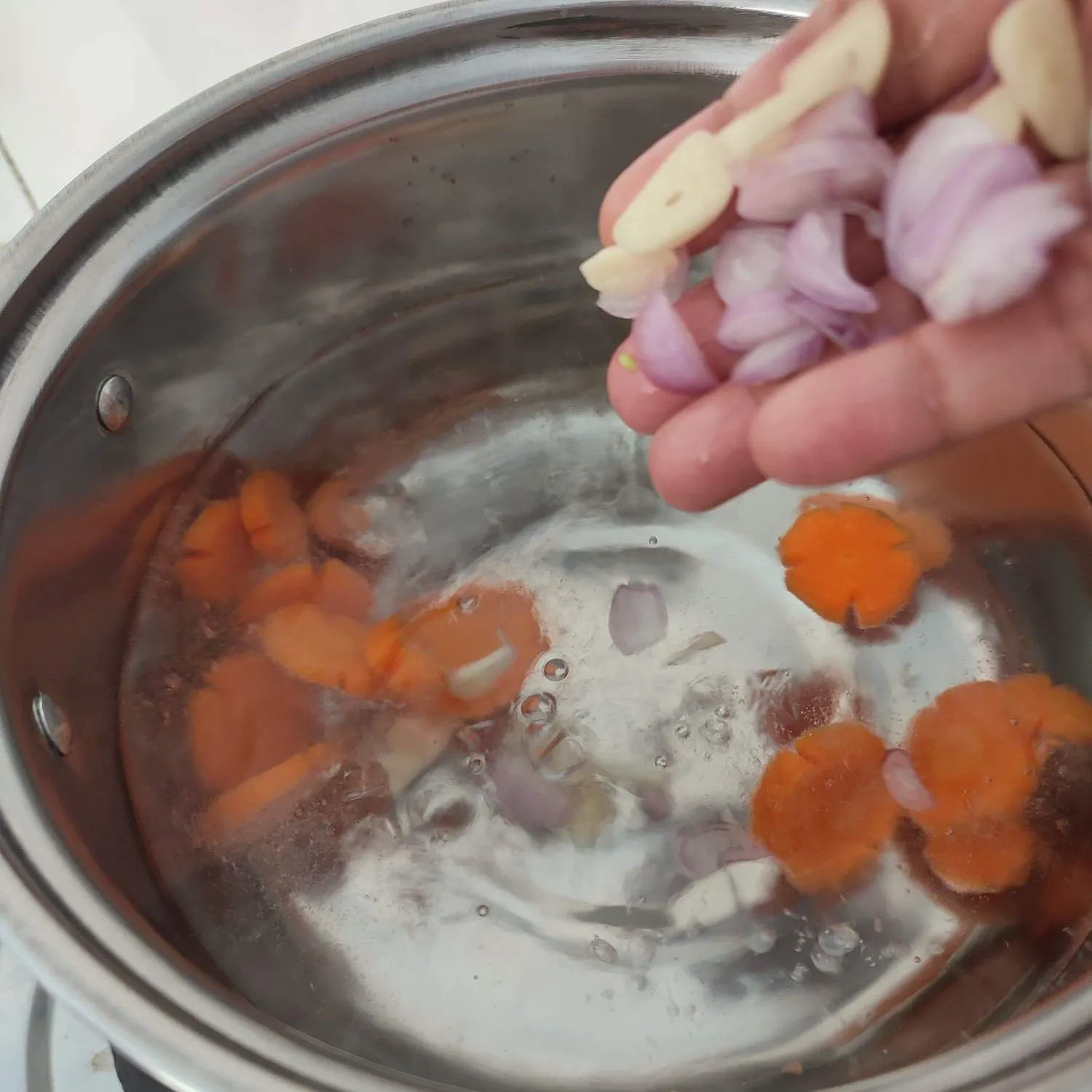 Step 3 Sup Bakso Wortel Buncis Segar