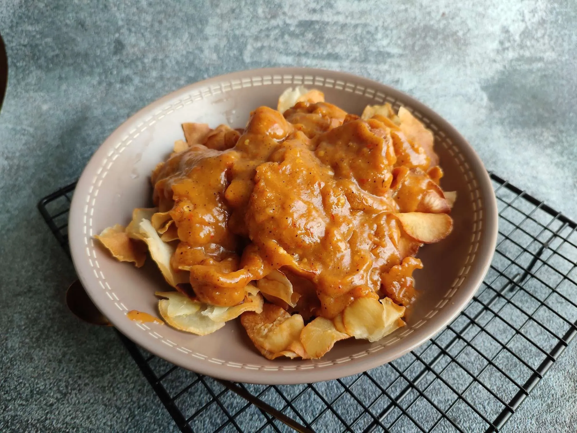 Step 9 Keripik Singkong Kuah Sate