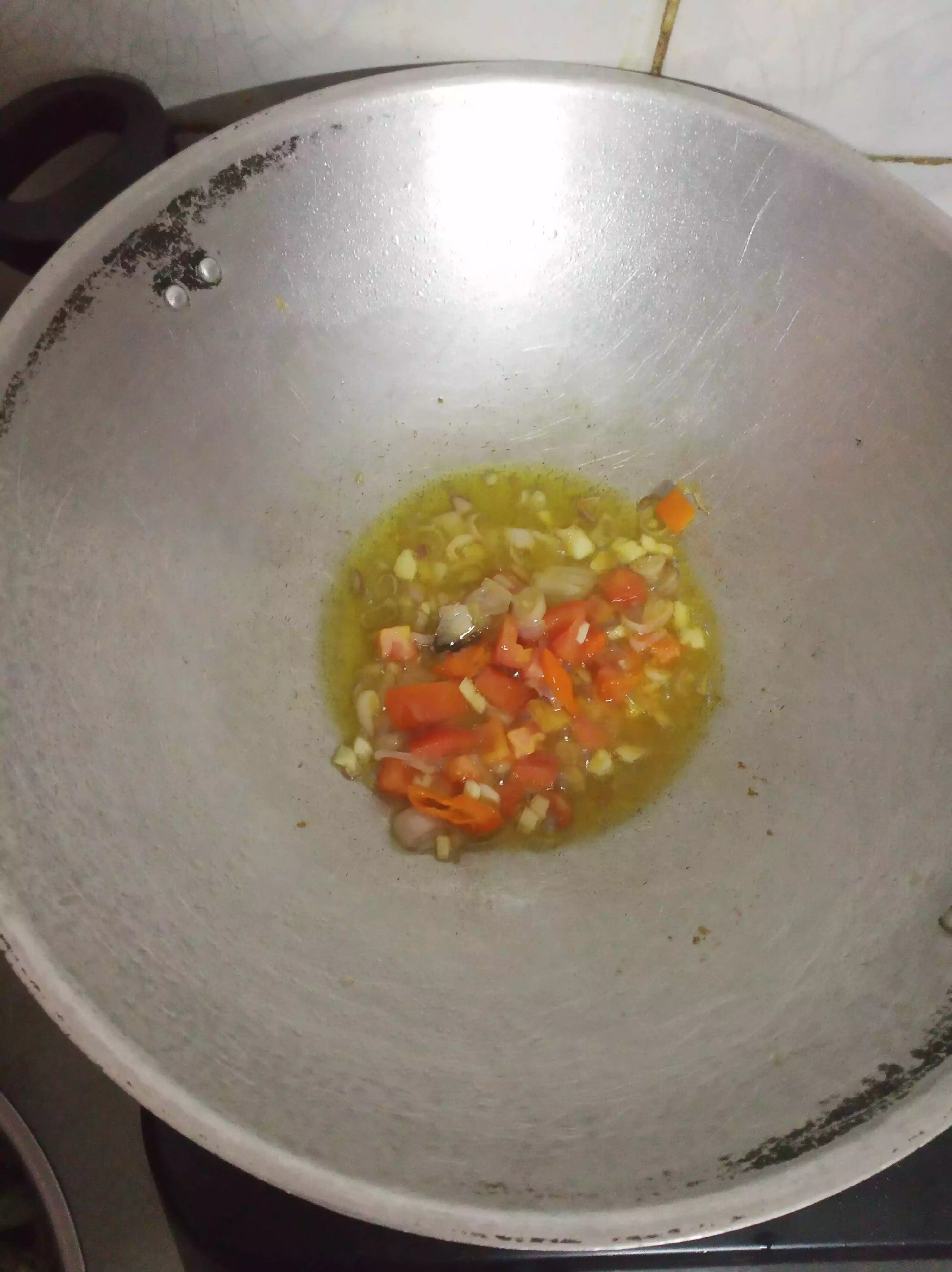 Step 2 Cah Kangkung Terasi