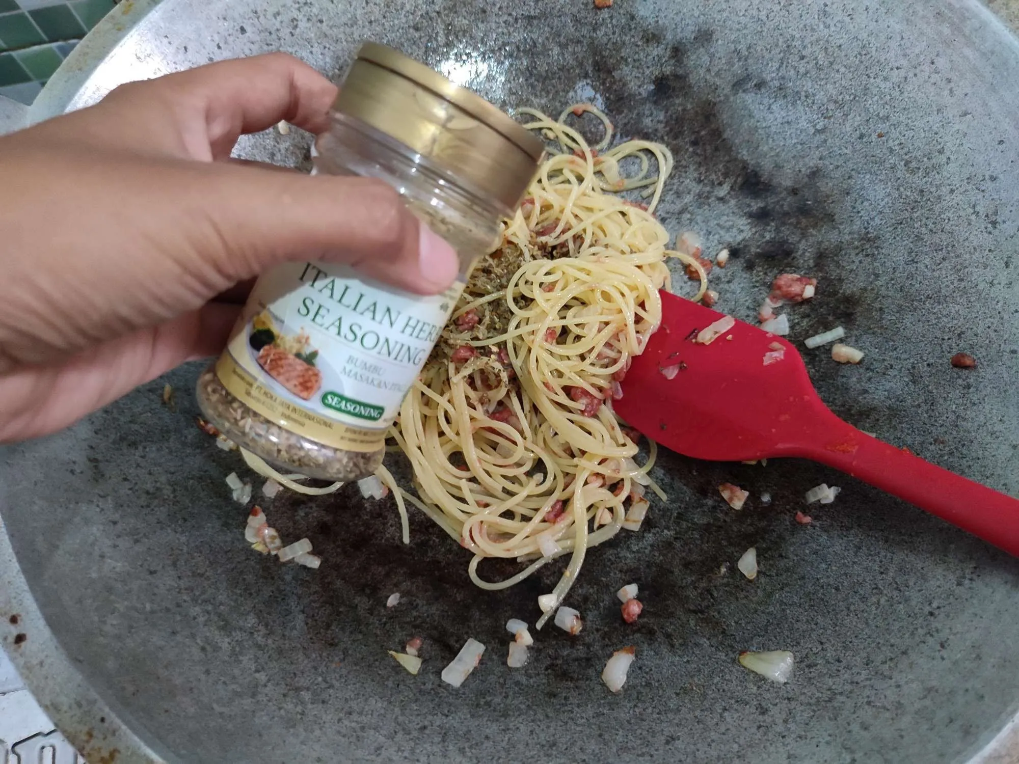 Step 7 Aglio e Olio Kornet