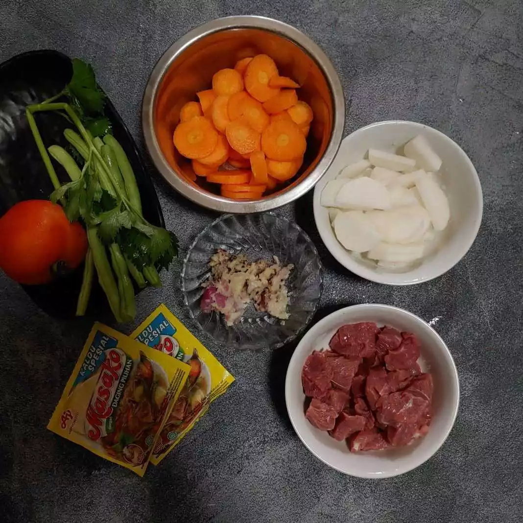 Step 1 Sop Daging Sapi Kaldu Spesial