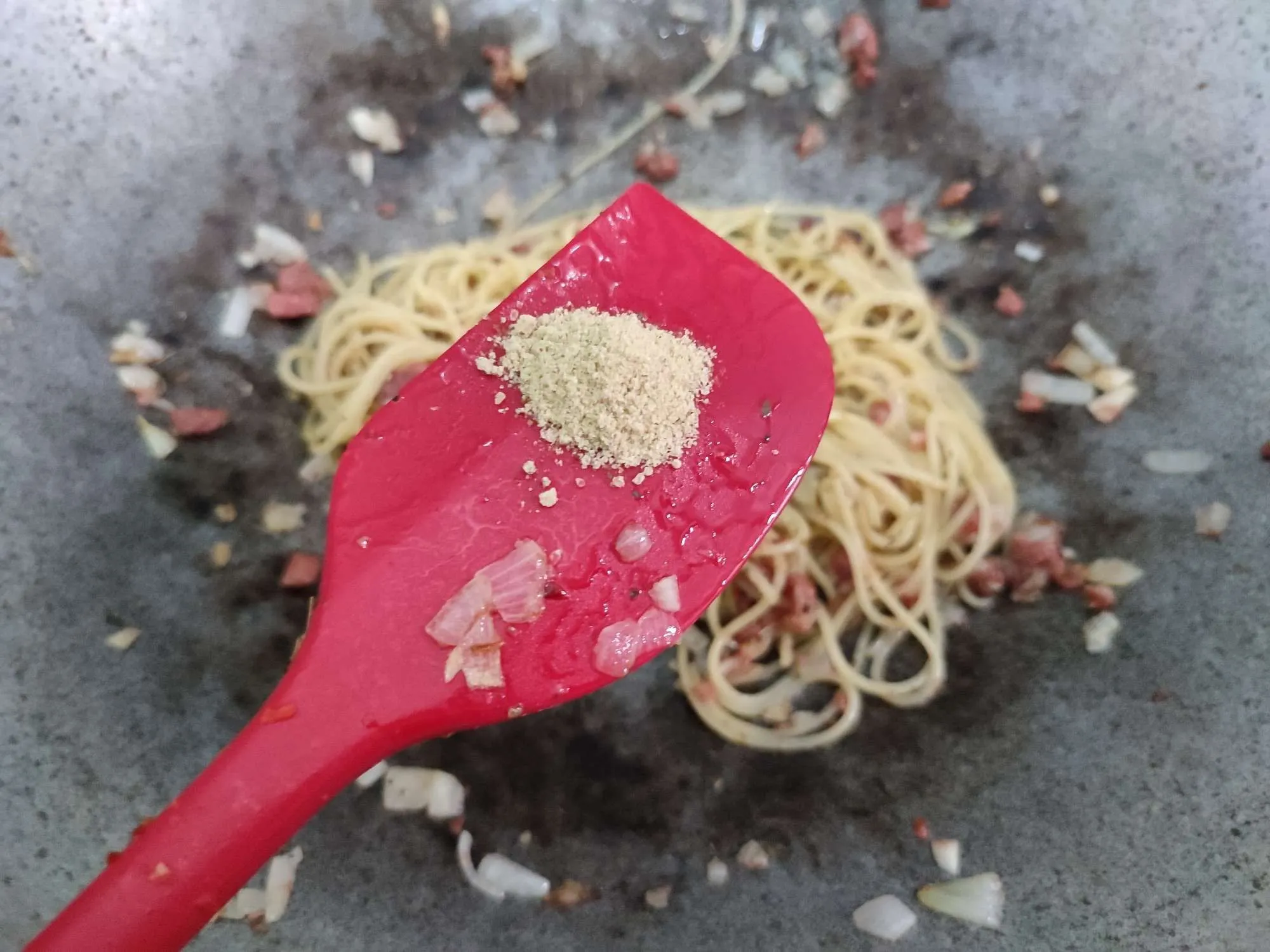 Step 6 Aglio e Olio Kornet