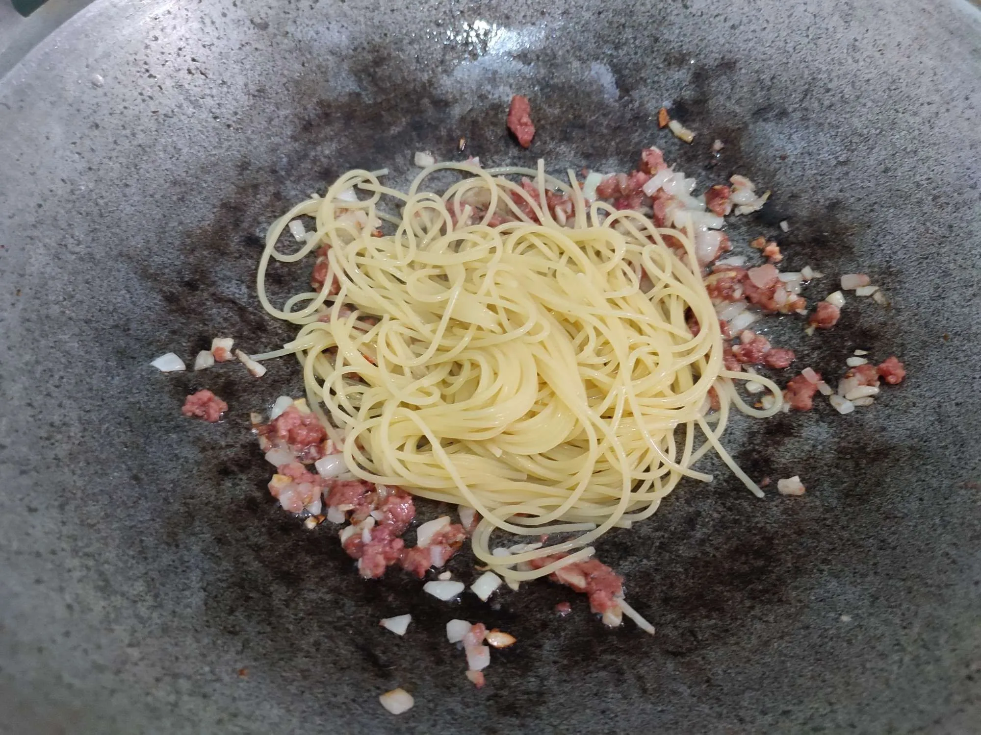 Step 5 Aglio e Olio Kornet