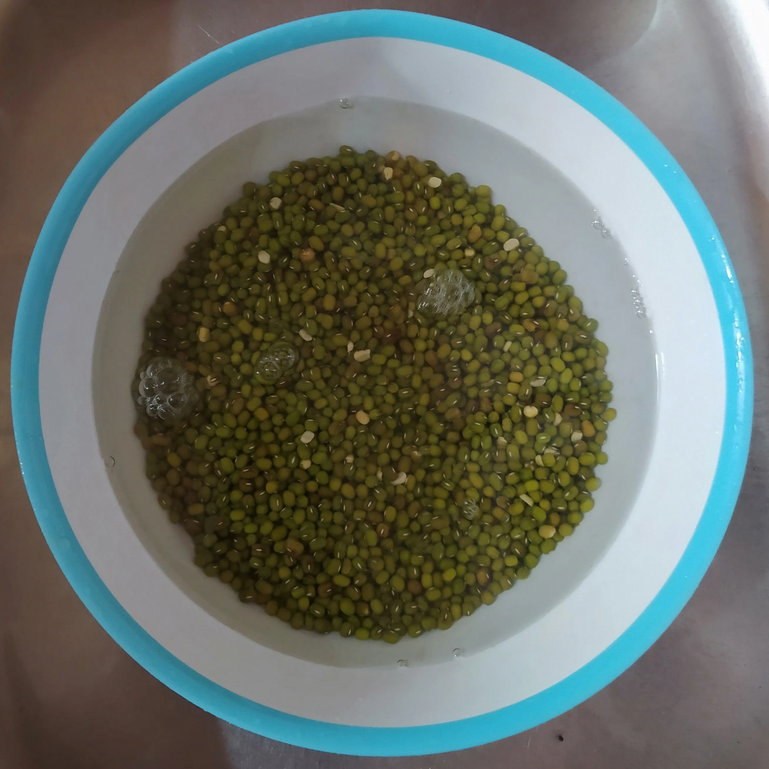 Step 1 Bubur Kacang Hijau Magic Com