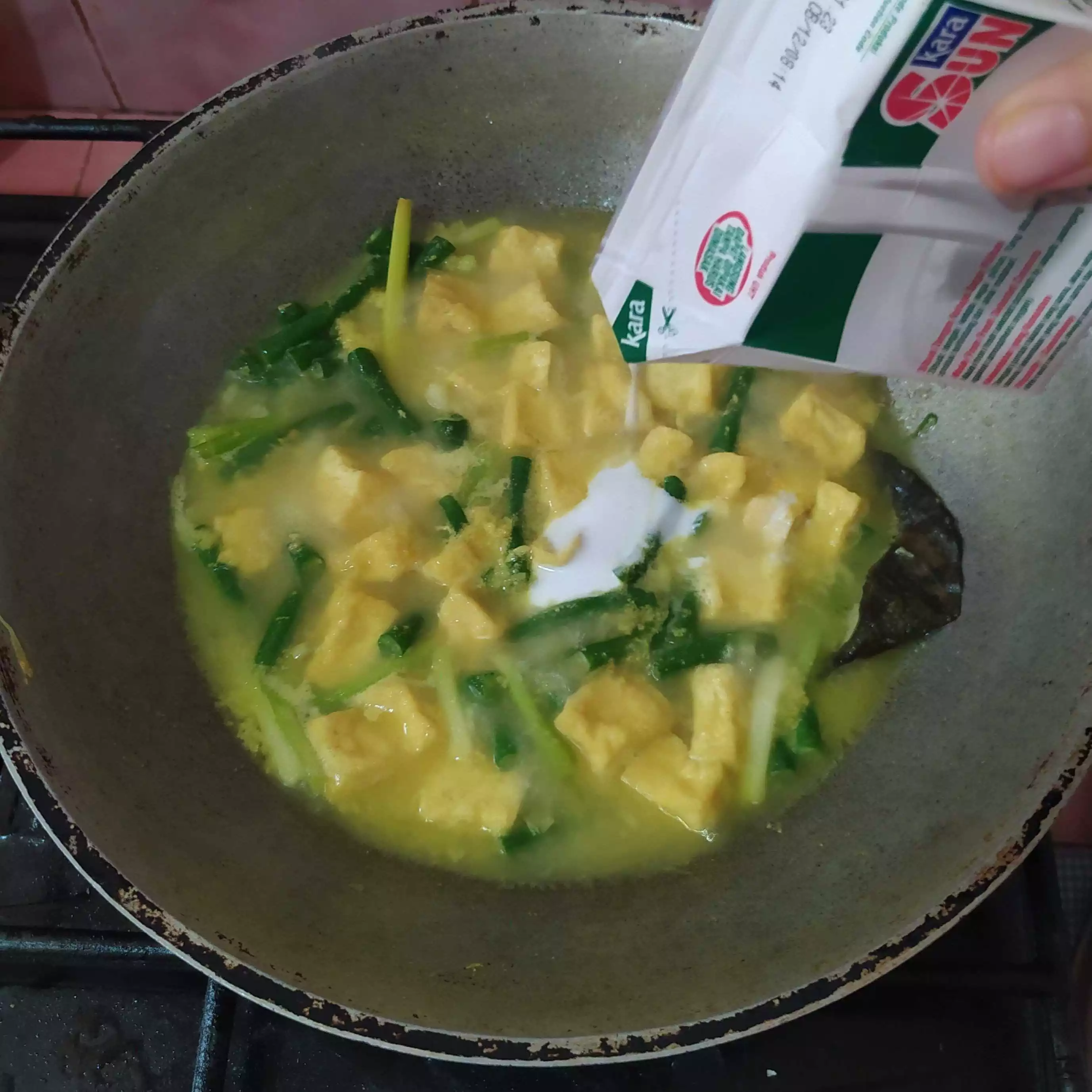 Step 5 Sayur Tahu Kacang Panjang