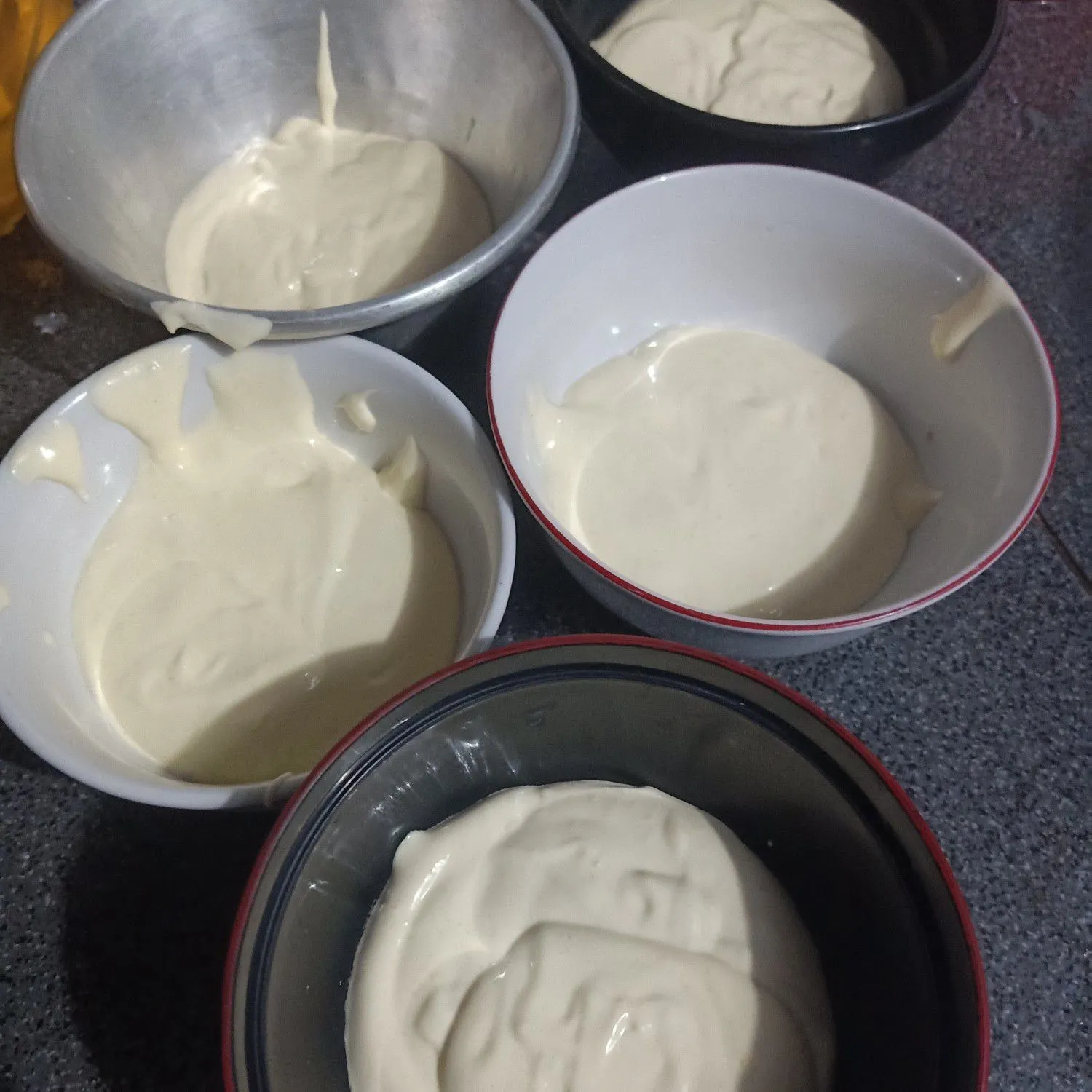Step 3 Rainbow Cake Steamed