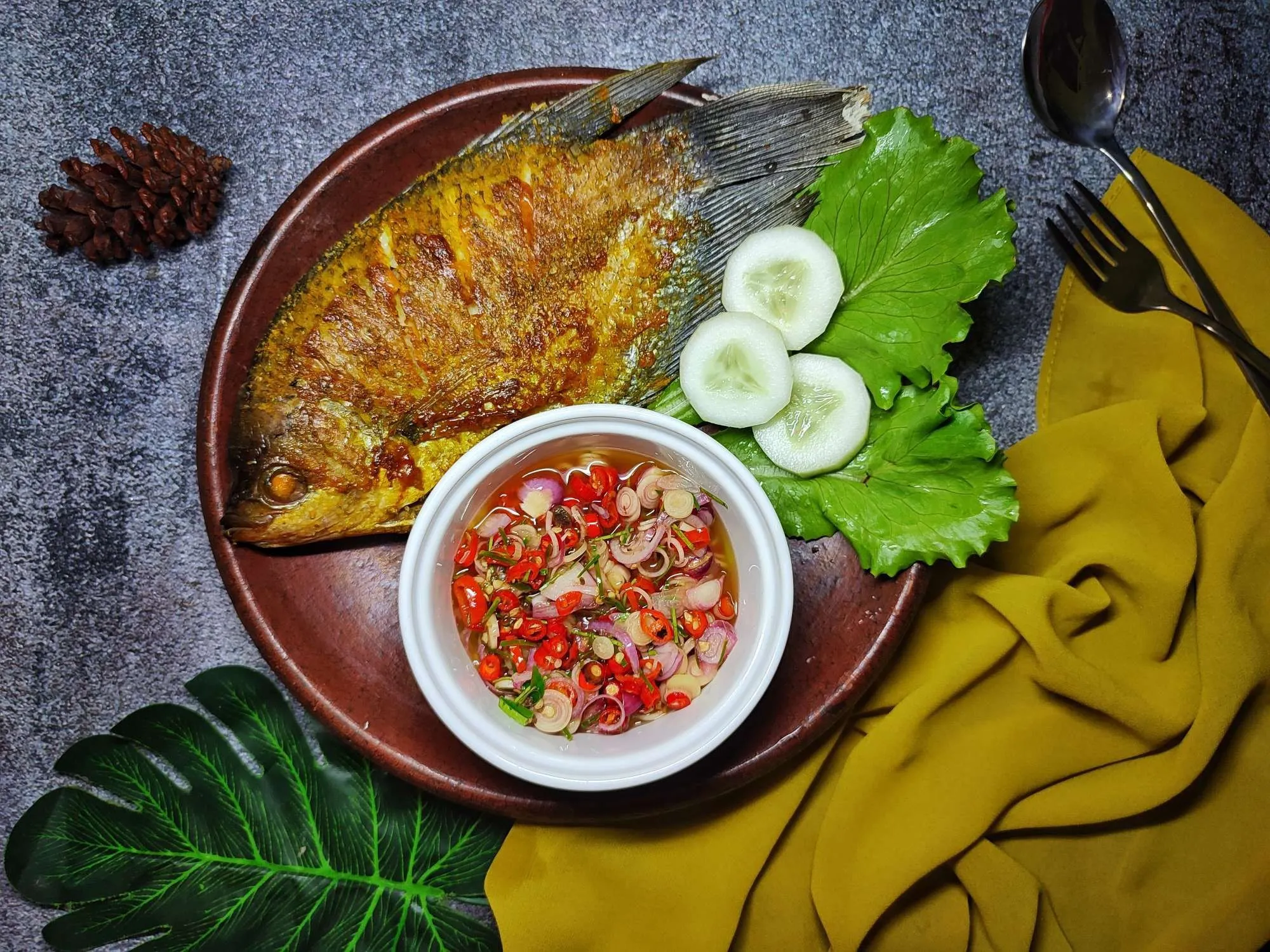Step 7 Gurame Bakar Sambal Matah