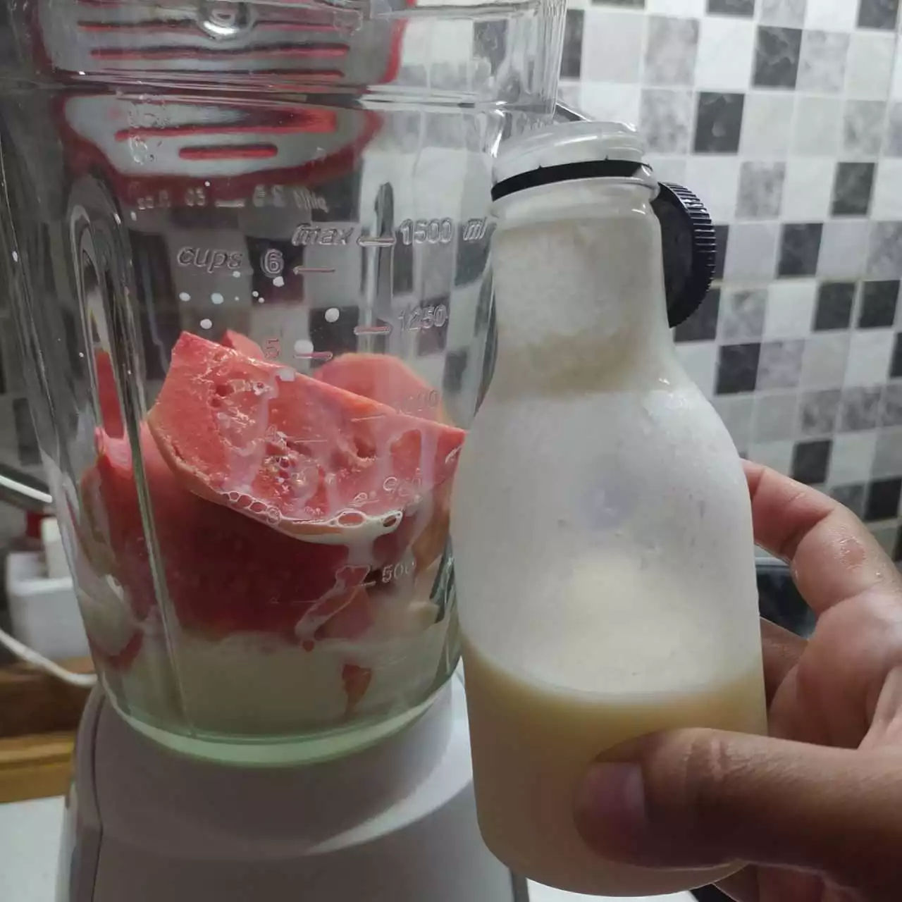Step 2 Jus Jambu Susu Kefir
