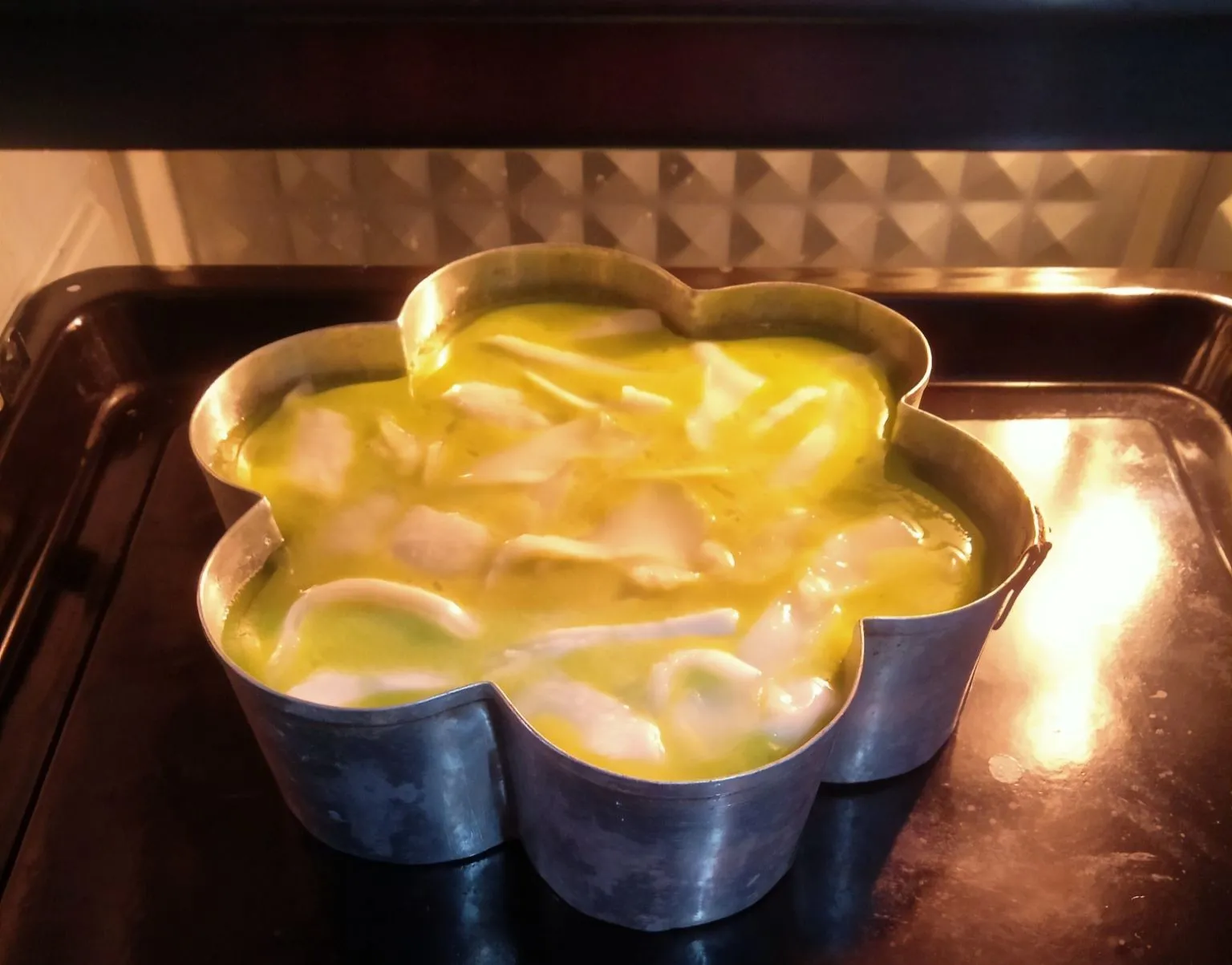 Step 7 Bingka Banjar Kelapa Muda