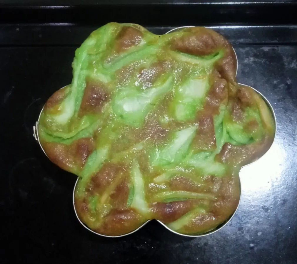 Step 9 Bingka Banjar Kelapa Muda