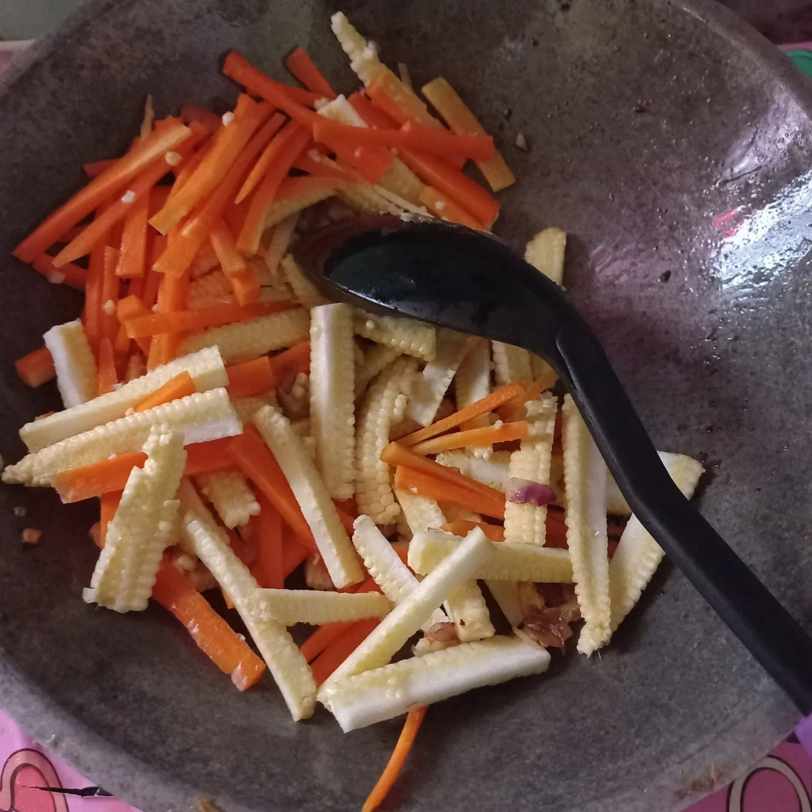 Step 4 Tumis Jagung Muda Wortel