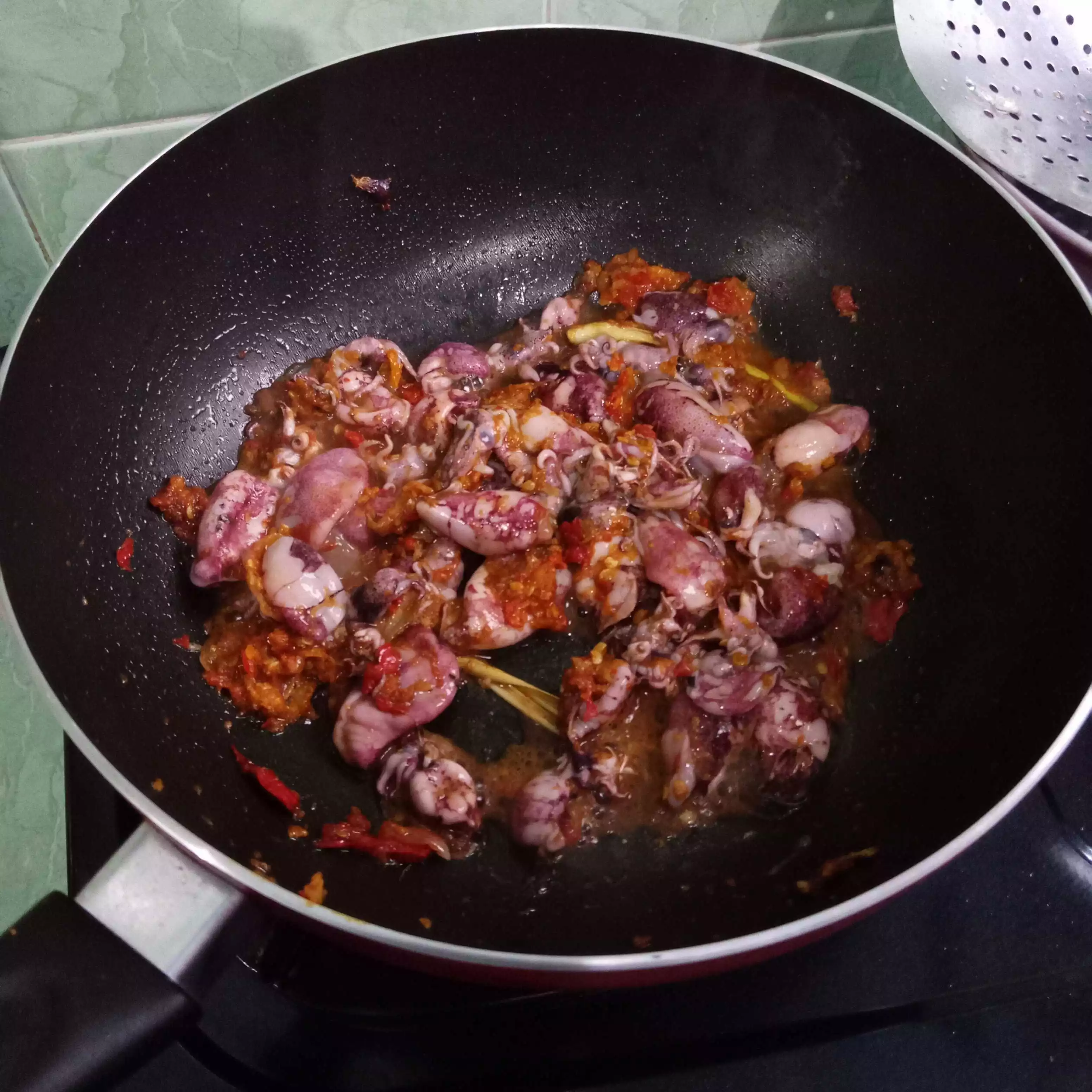 Step 4 Cumi Masak Cabai