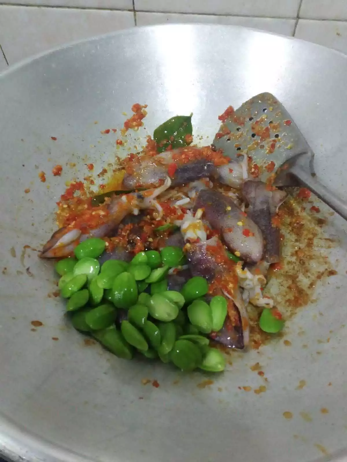Step 5 Balado Cumi Petai