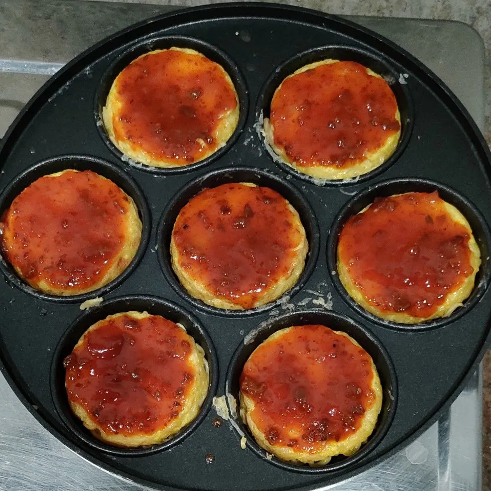 Step 8 Pizza Mie Telur