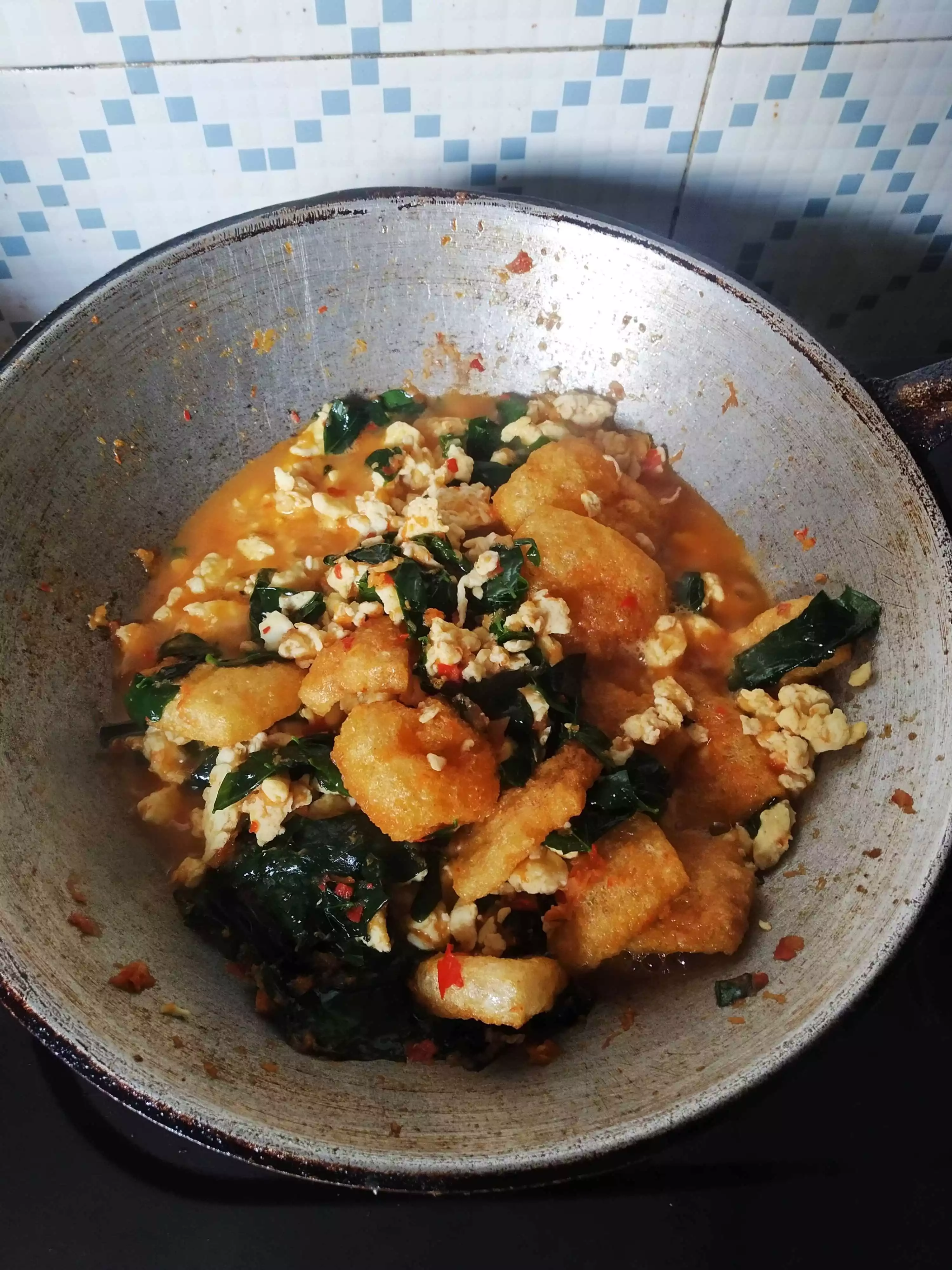 Step 6 Sambalado Karupuak Jangek
