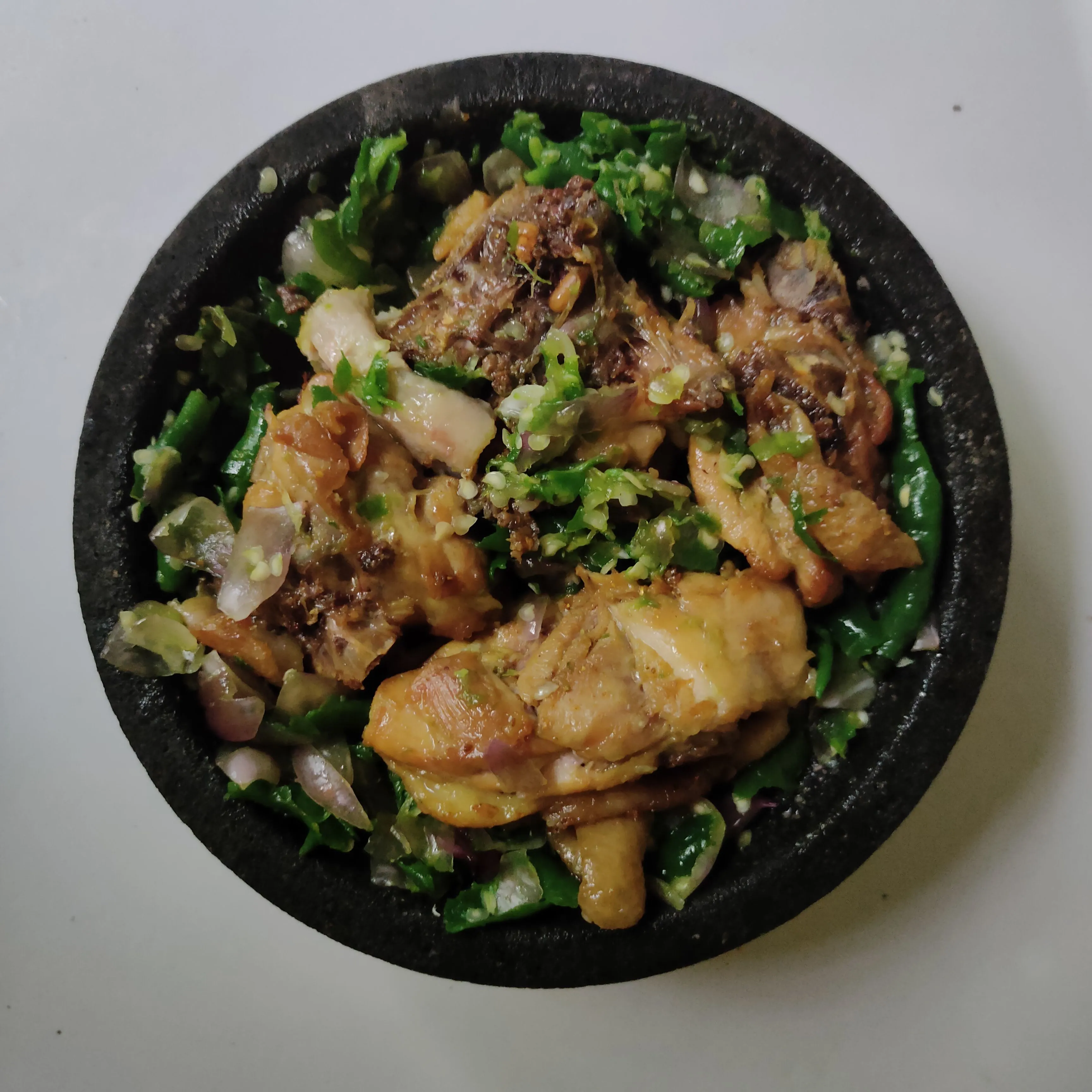 Step 8 Ayam Batokok Lado Mudo