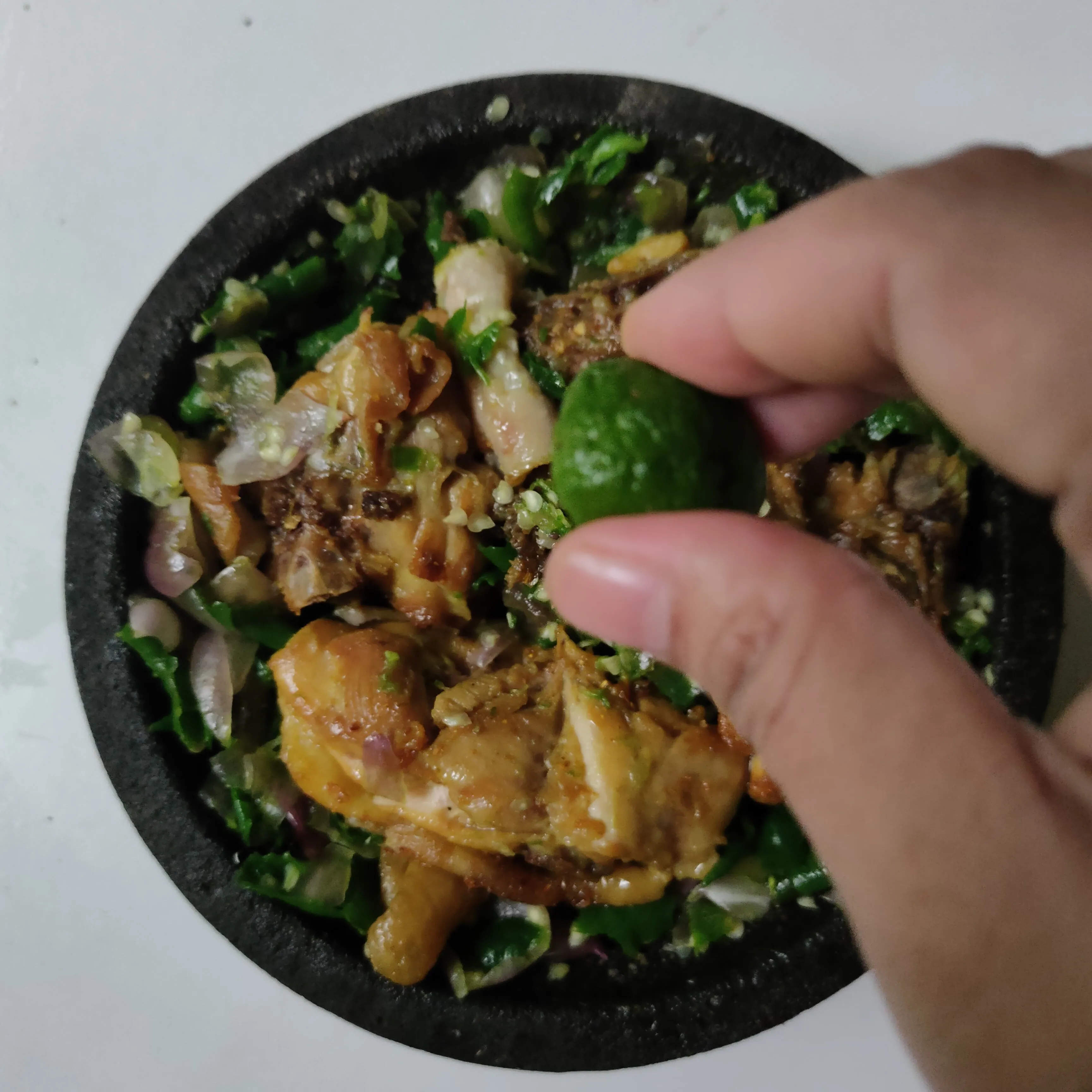 Step 9 Ayam Batokok Lado Mudo