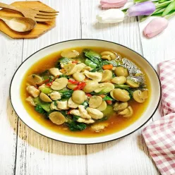 Ca Pokcoy Ayam Jamur Saus tiram #JagoMasak2022
