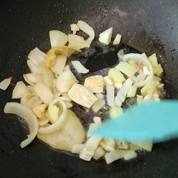 Step 1 Tumis Daging Paprika Jamur