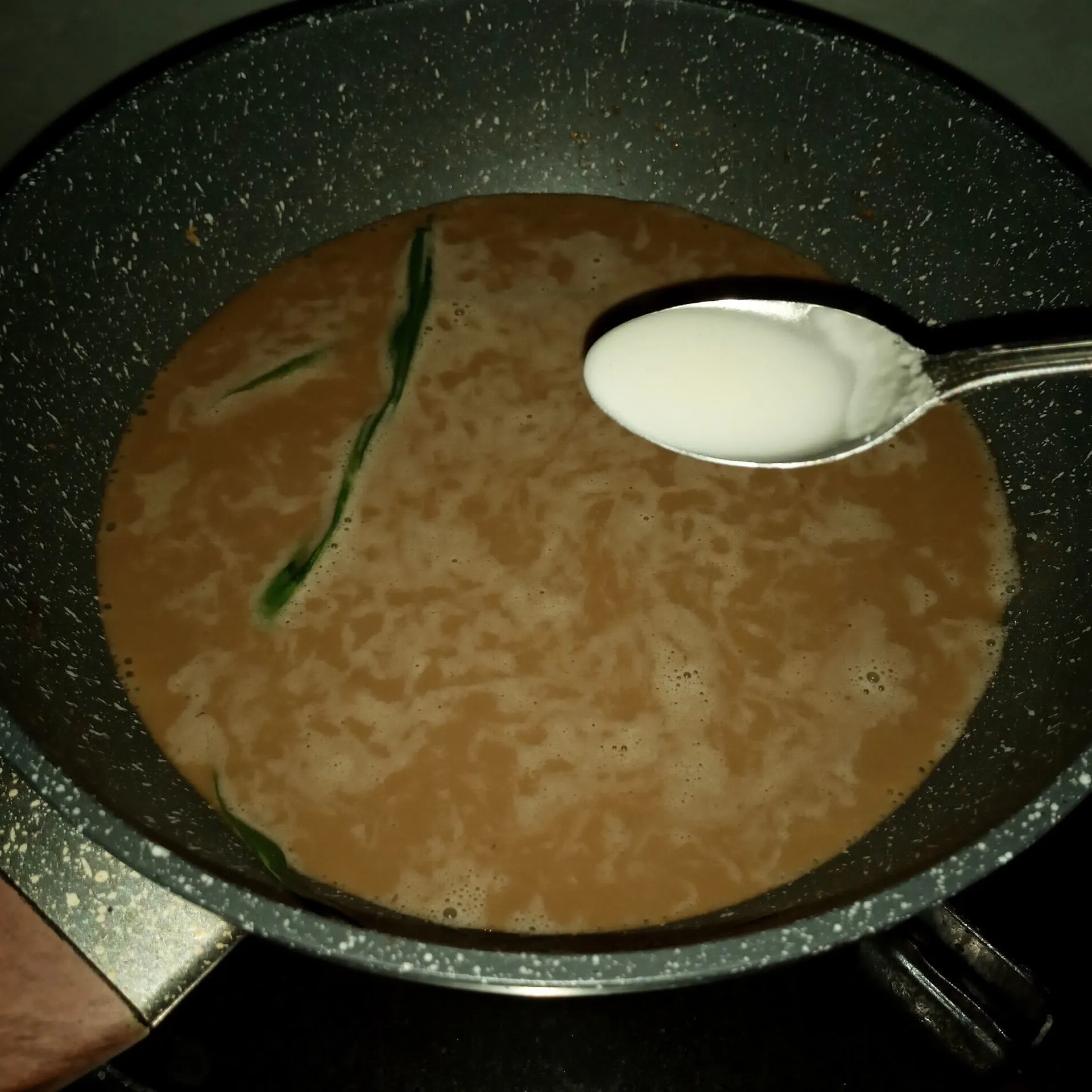 Step 1 Serabi Pandan Kuah Kinca